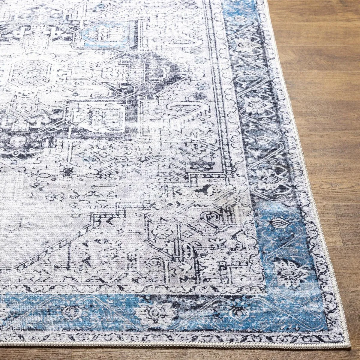 Livabliss Amelie Updated Traditional Medallion Washable Area Rug