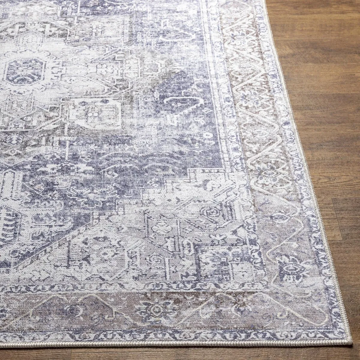 Livabliss Amelie Updated Traditional Medallion Washable Area Rug