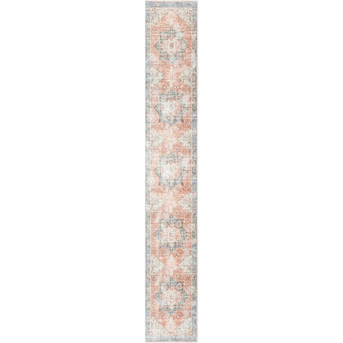 Livabliss Amelie Updated Traditional Medallion Washable Area Rug
