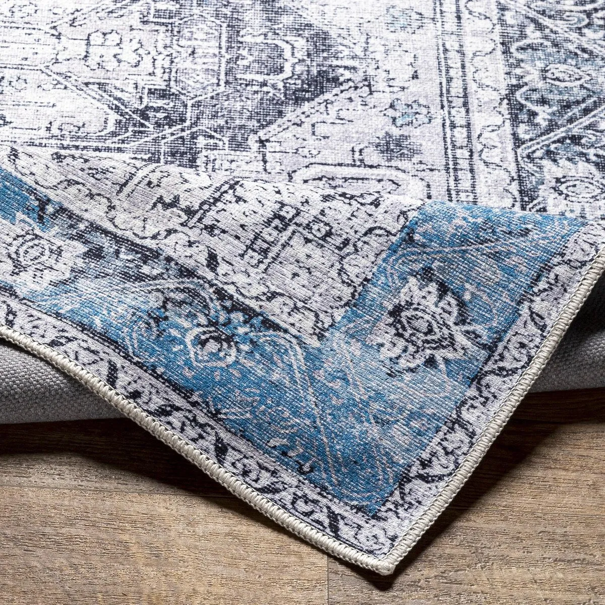 Livabliss Amelie Updated Traditional Medallion Washable Area Rug