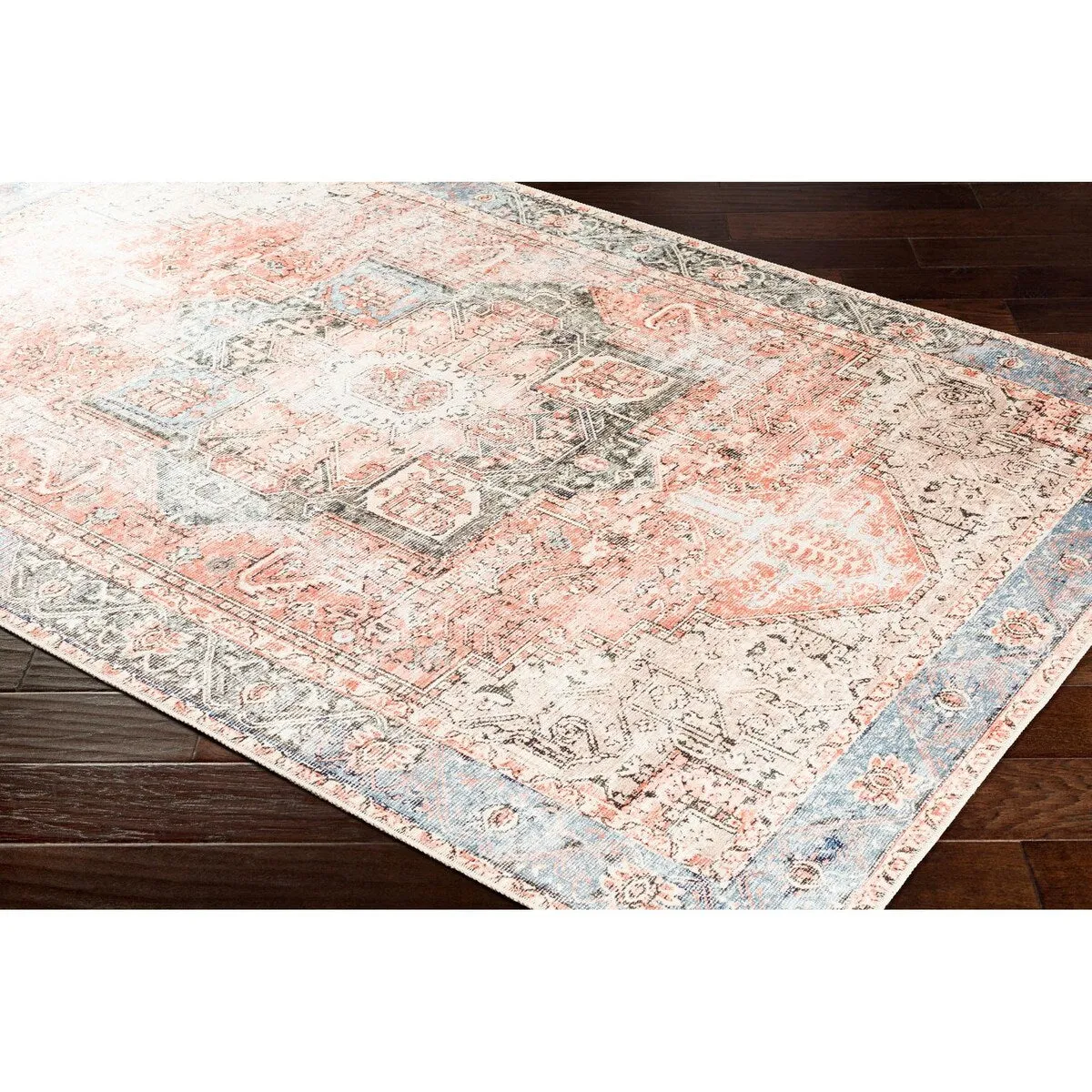 Livabliss Amelie Updated Traditional Medallion Washable Area Rug