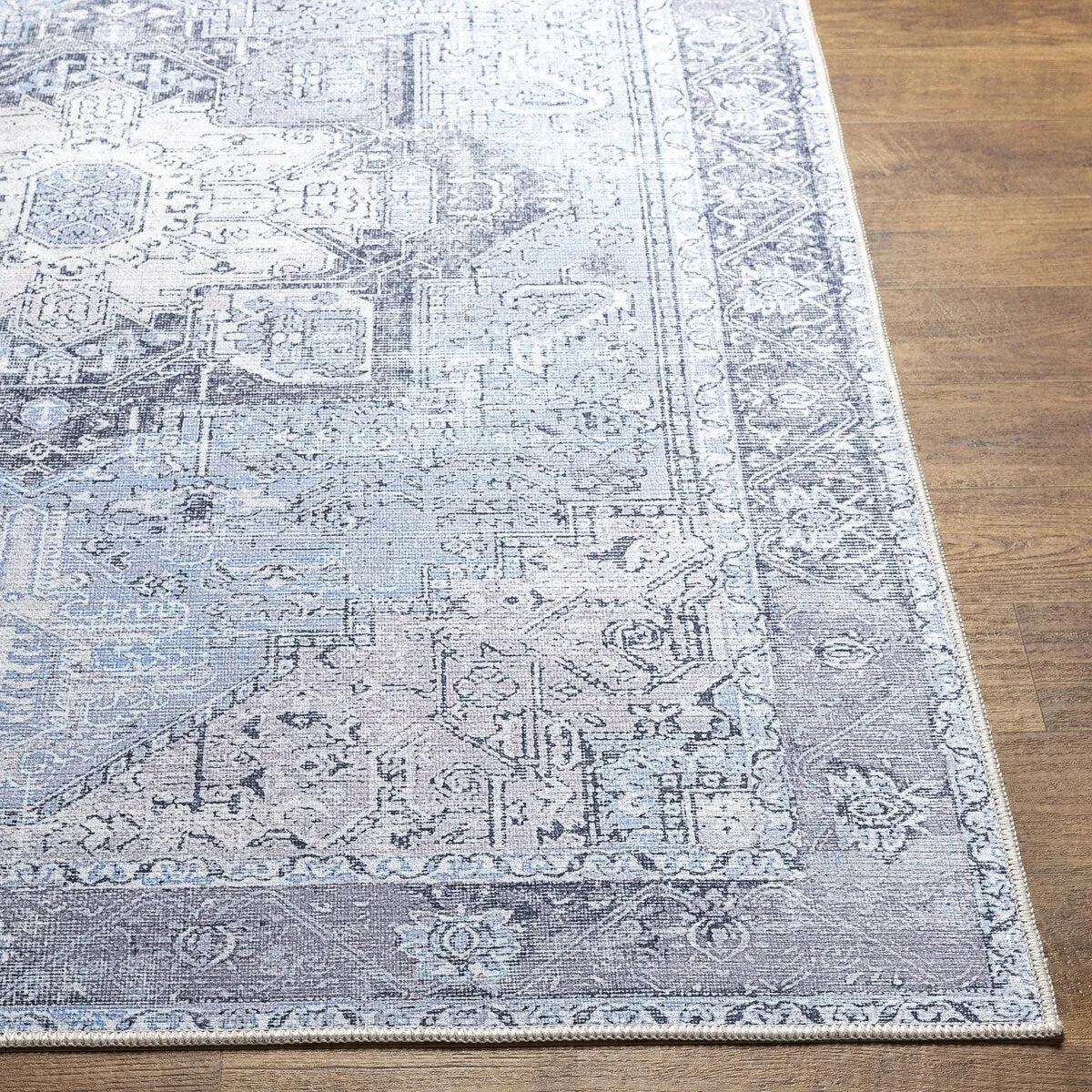 Livabliss Amelie Updated Traditional Medallion Washable Area Rug