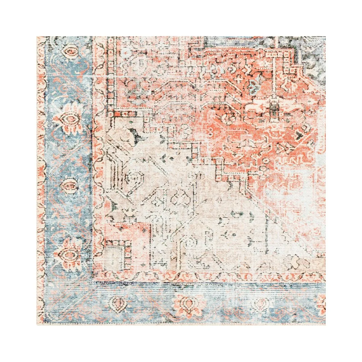 Livabliss Amelie Updated Traditional Medallion Washable Area Rug