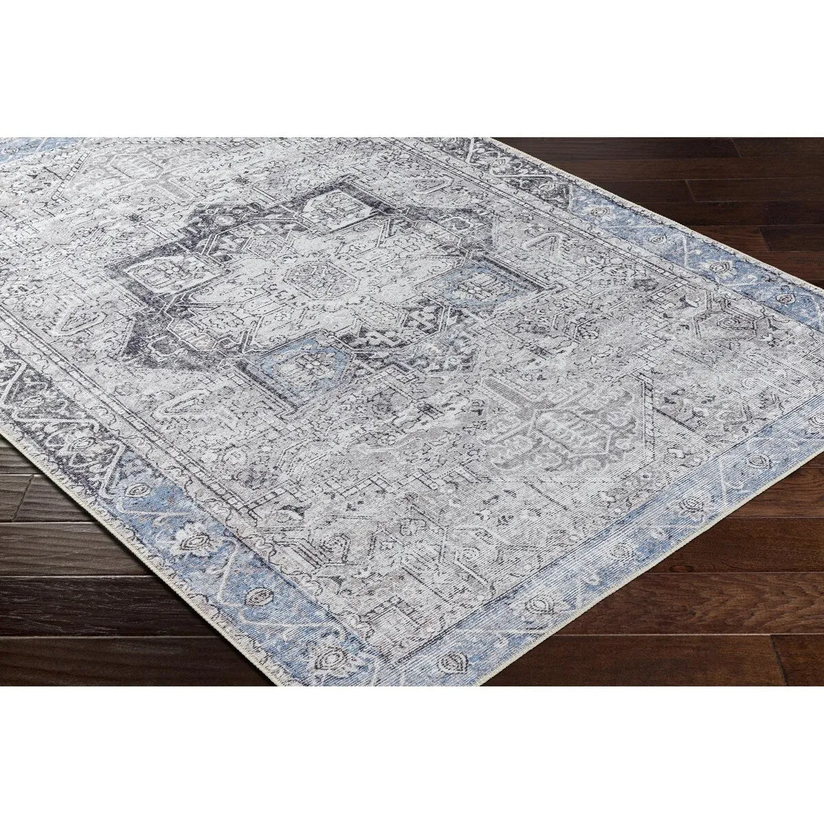Livabliss Amelie Updated Traditional Medallion Washable Area Rug