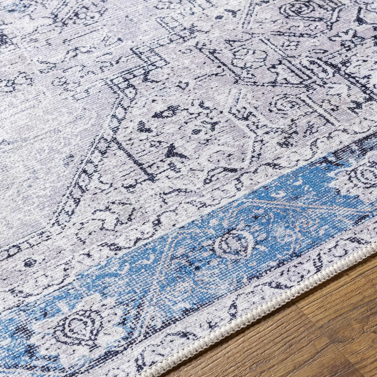 Livabliss Amelie Updated Traditional Medallion Washable Area Rug