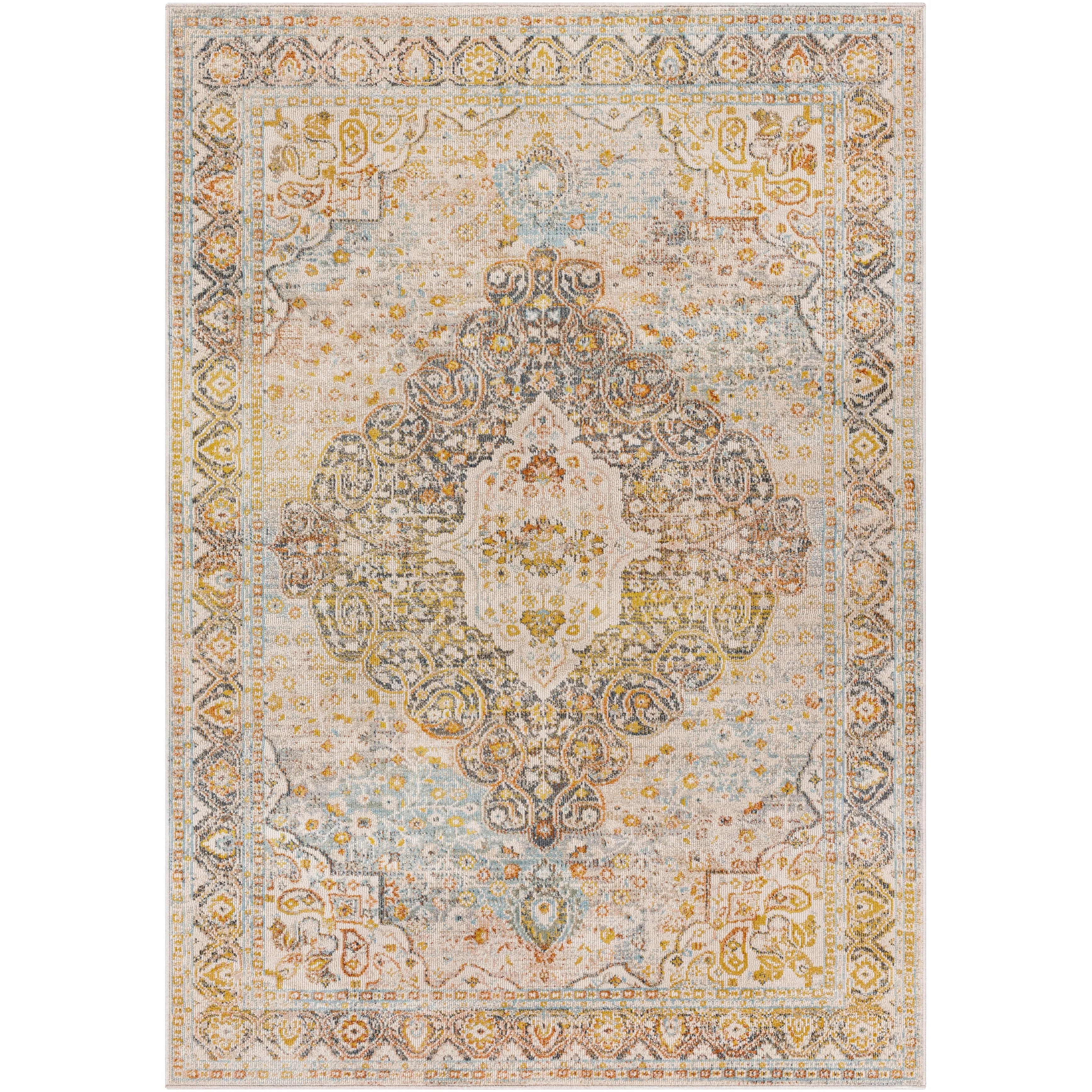 Livabliss Angelo Traditional Medallion Area Rug