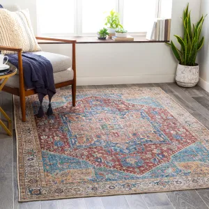 Livabliss Arabella Vintage Medallion Printed Machine Washable Area Rug