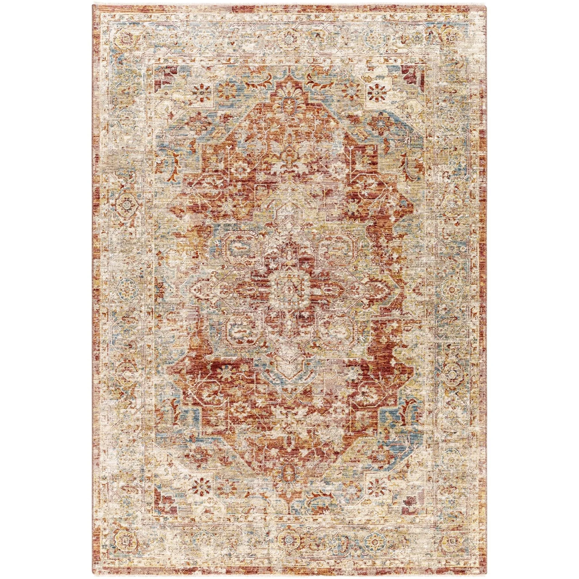 Livabliss Aspendos Updated Traditional Medallion Area Rug
