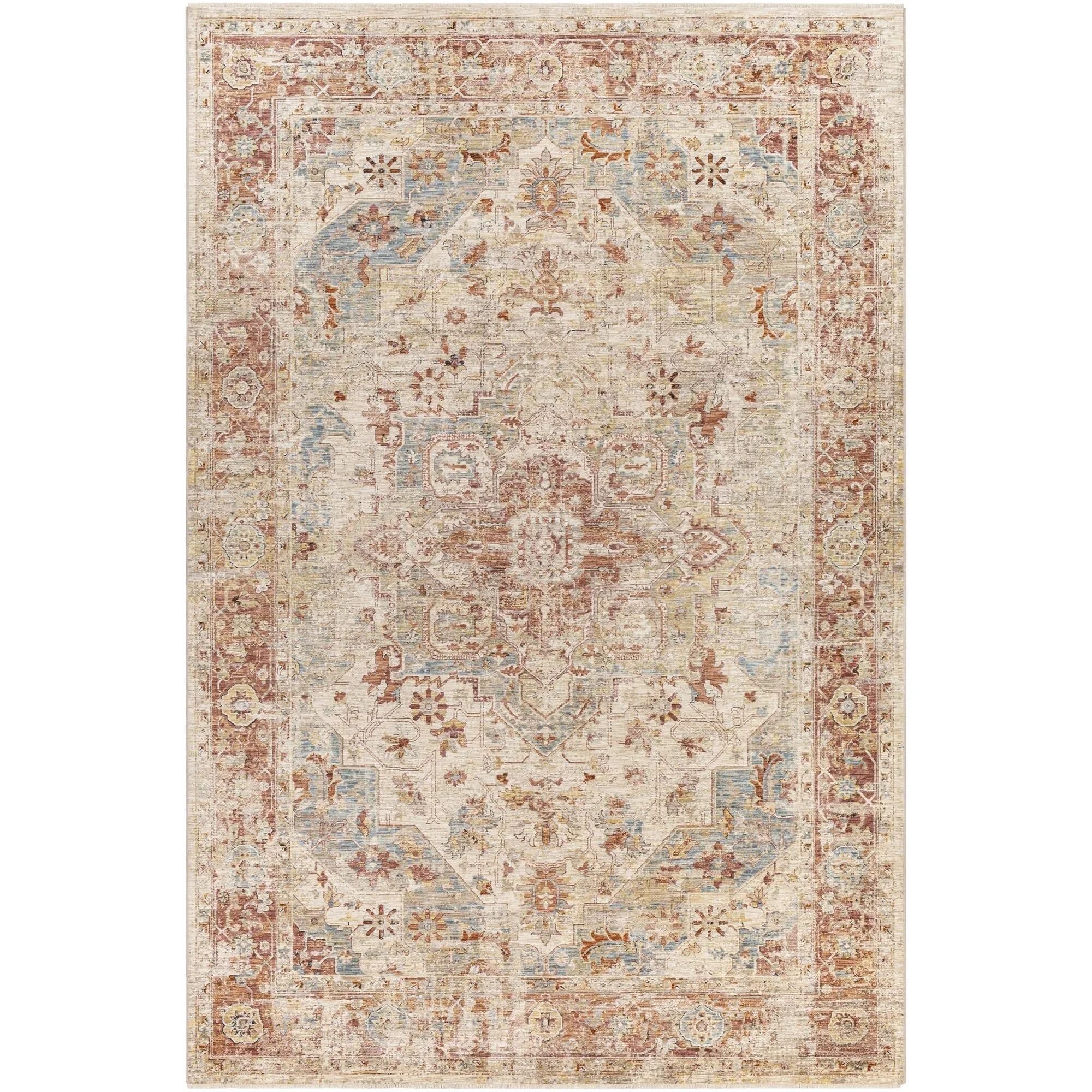 Livabliss Aspendos Updated Traditional Medallion Area Rug