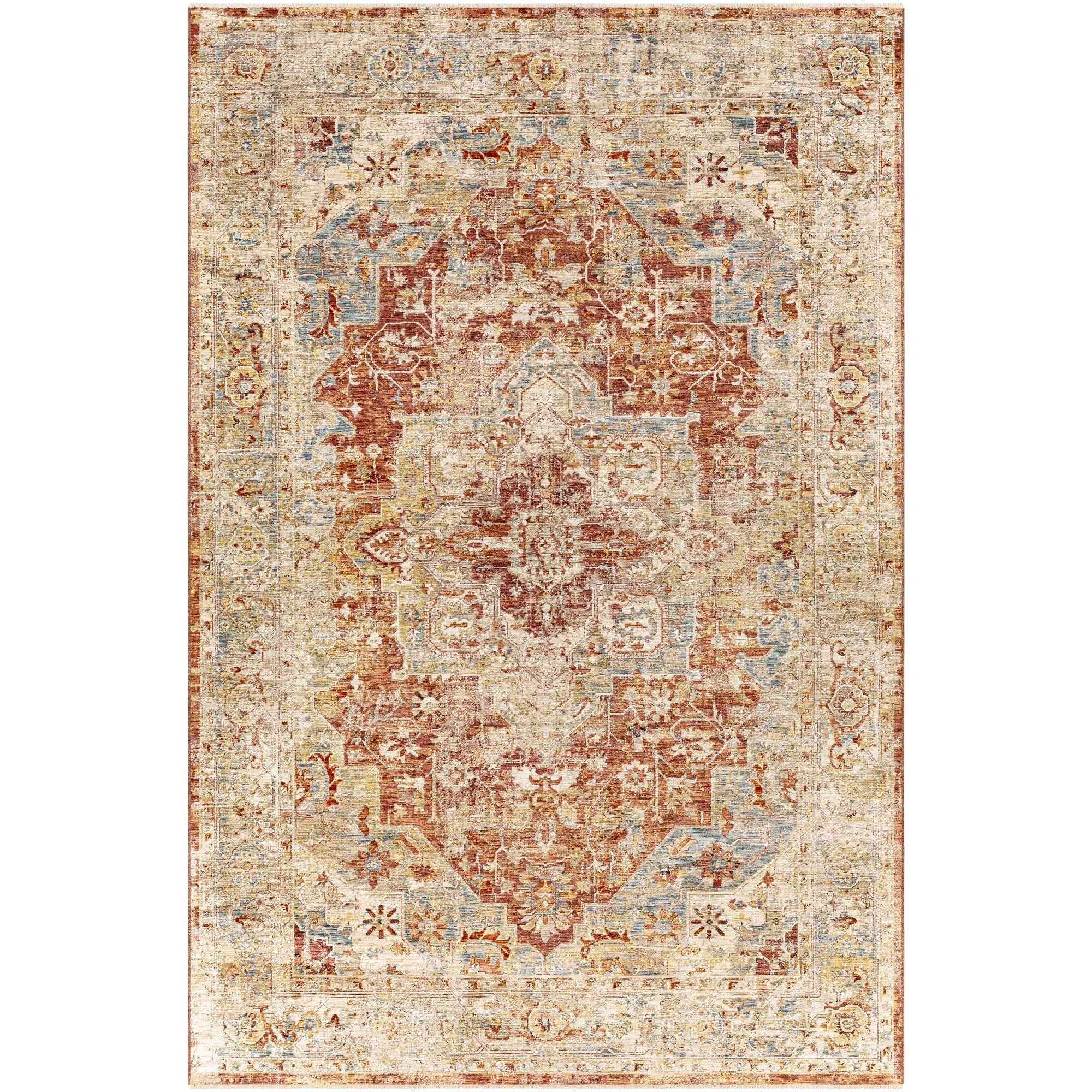 Livabliss Aspendos Updated Traditional Medallion Area Rug