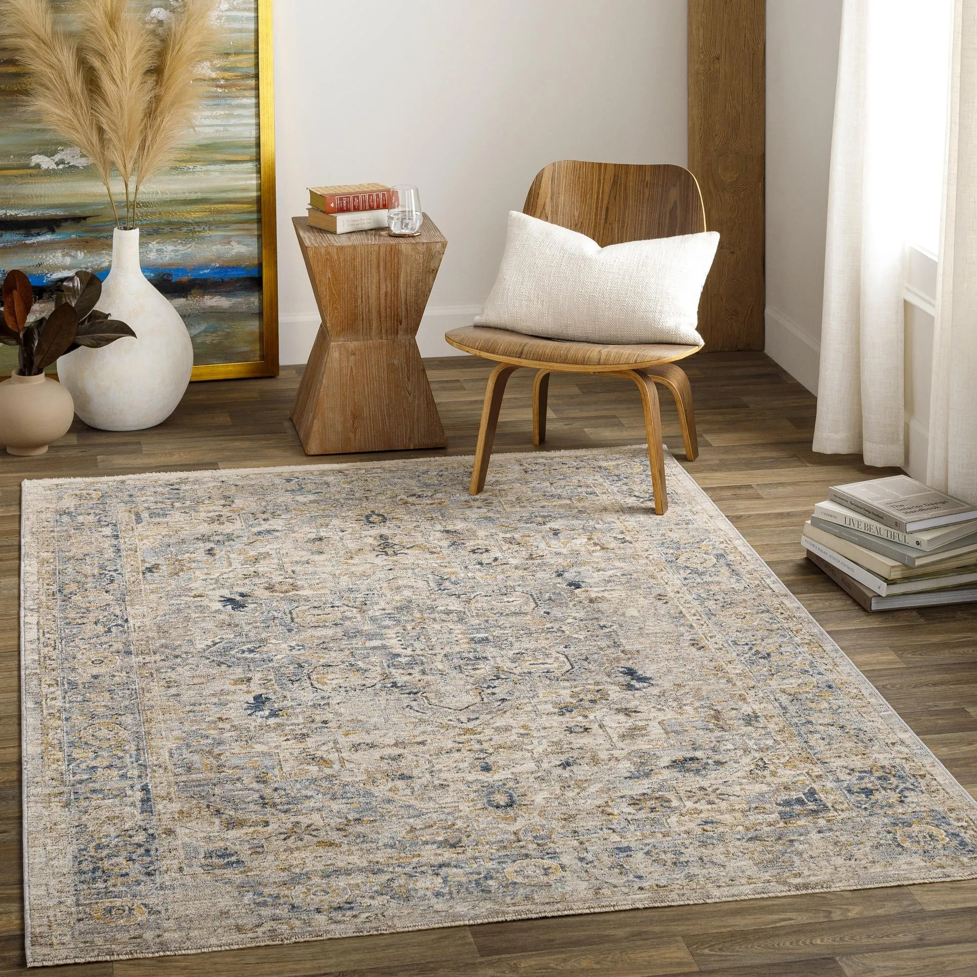 Livabliss Aspendos Updated Traditional Medallion Area Rug