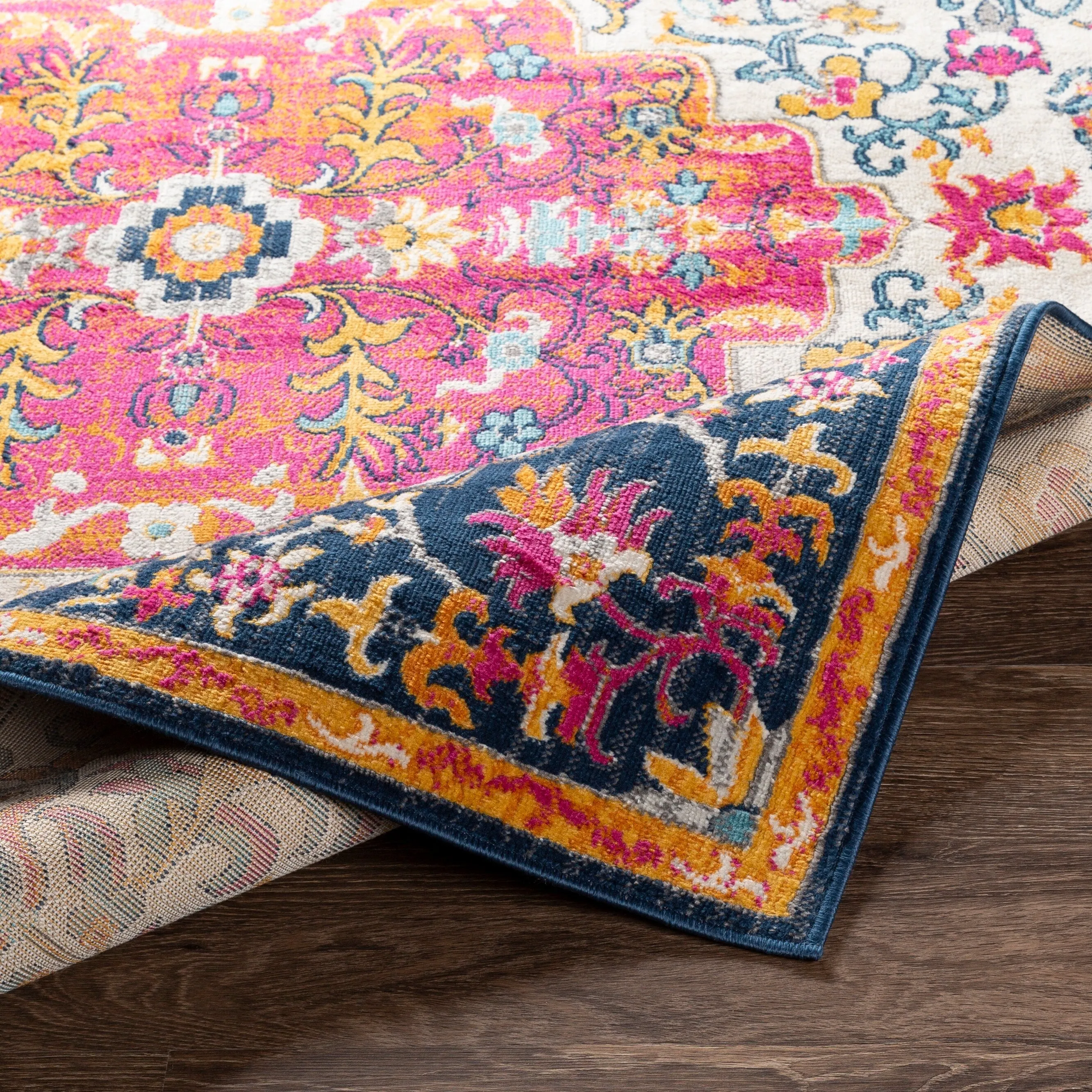 Livabliss Devonshire Distressed Boho Medallion Area Rug
