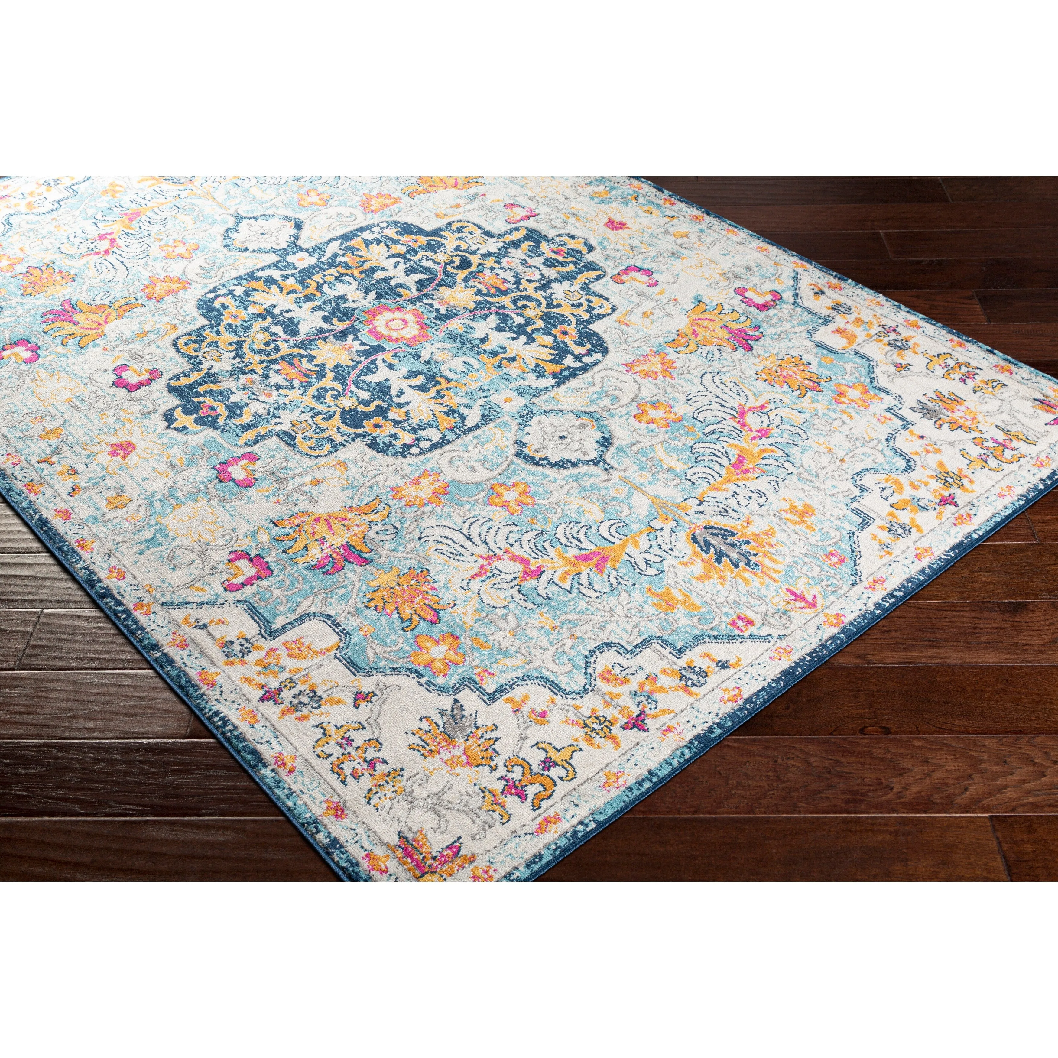 Livabliss Devonshire Distressed Boho Medallion Area Rug
