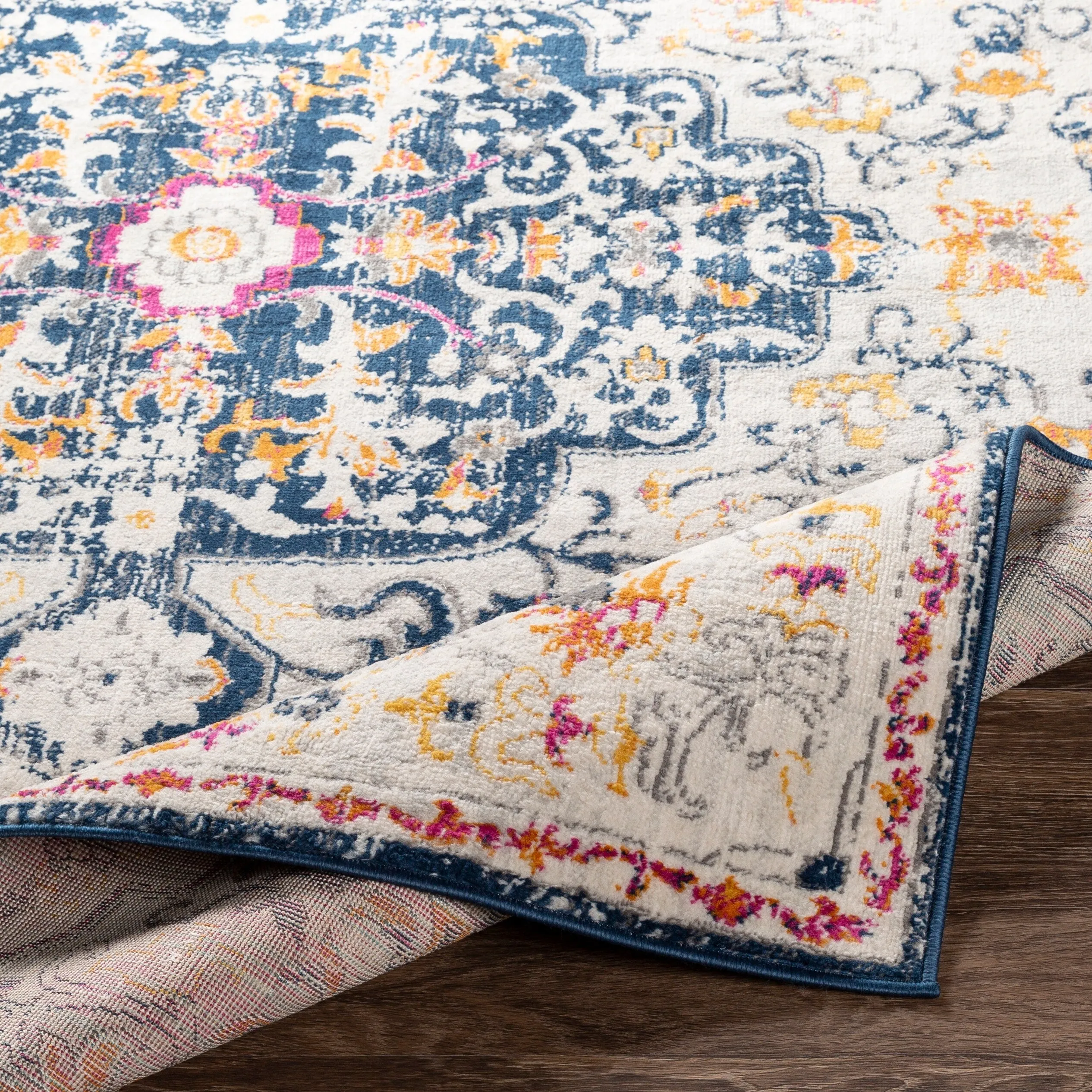 Livabliss Devonshire Distressed Boho Medallion Area Rug