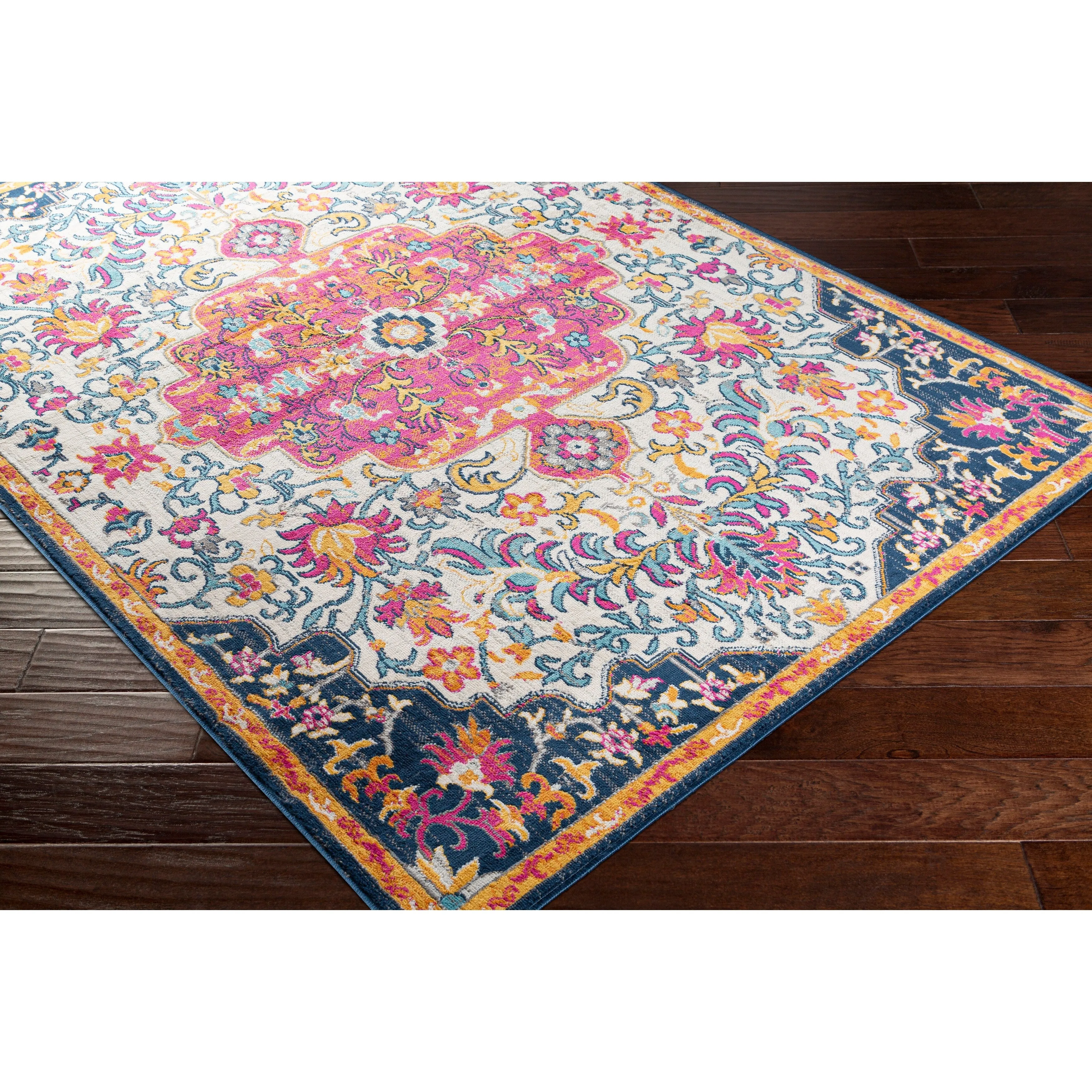 Livabliss Devonshire Distressed Boho Medallion Area Rug