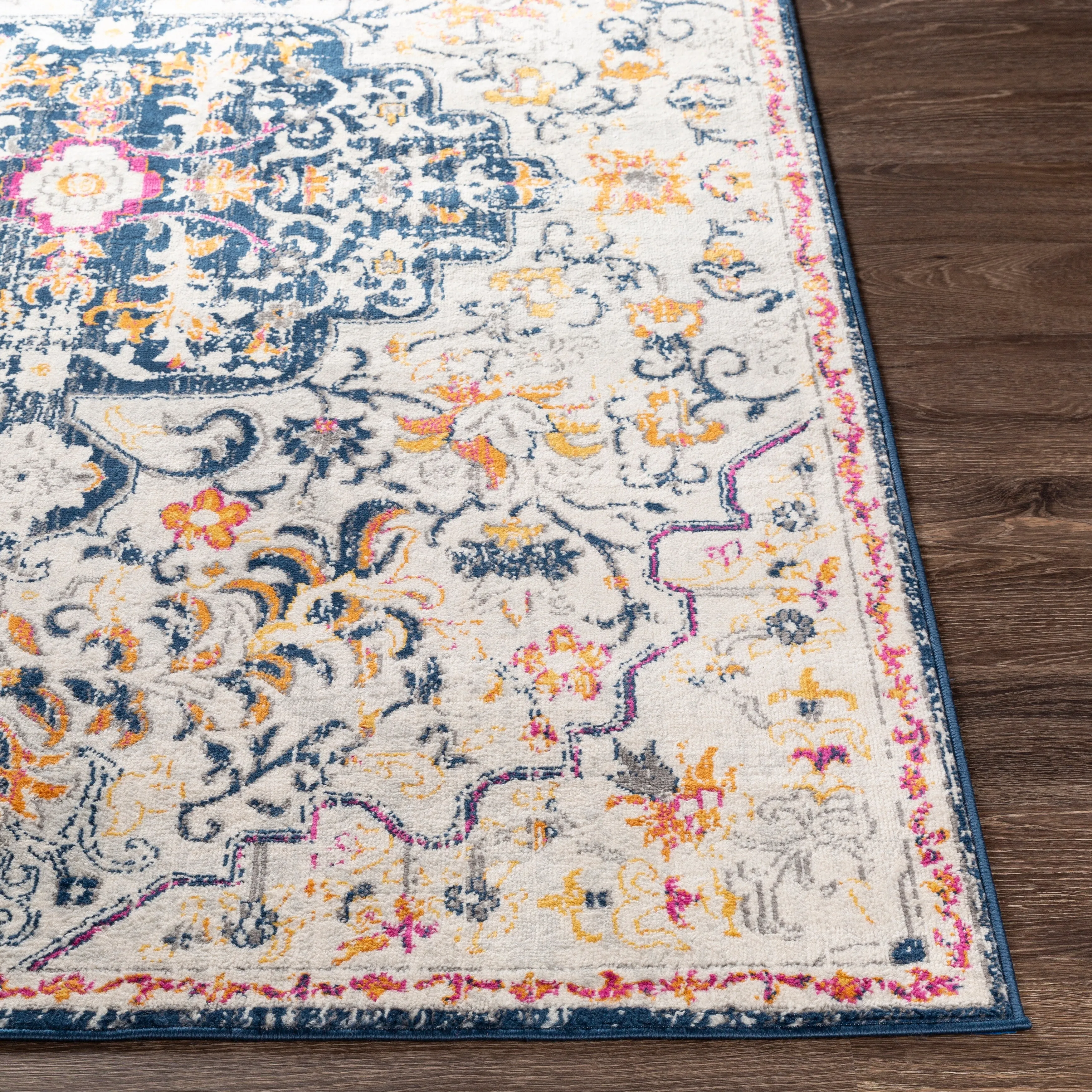 Livabliss Devonshire Distressed Boho Medallion Area Rug