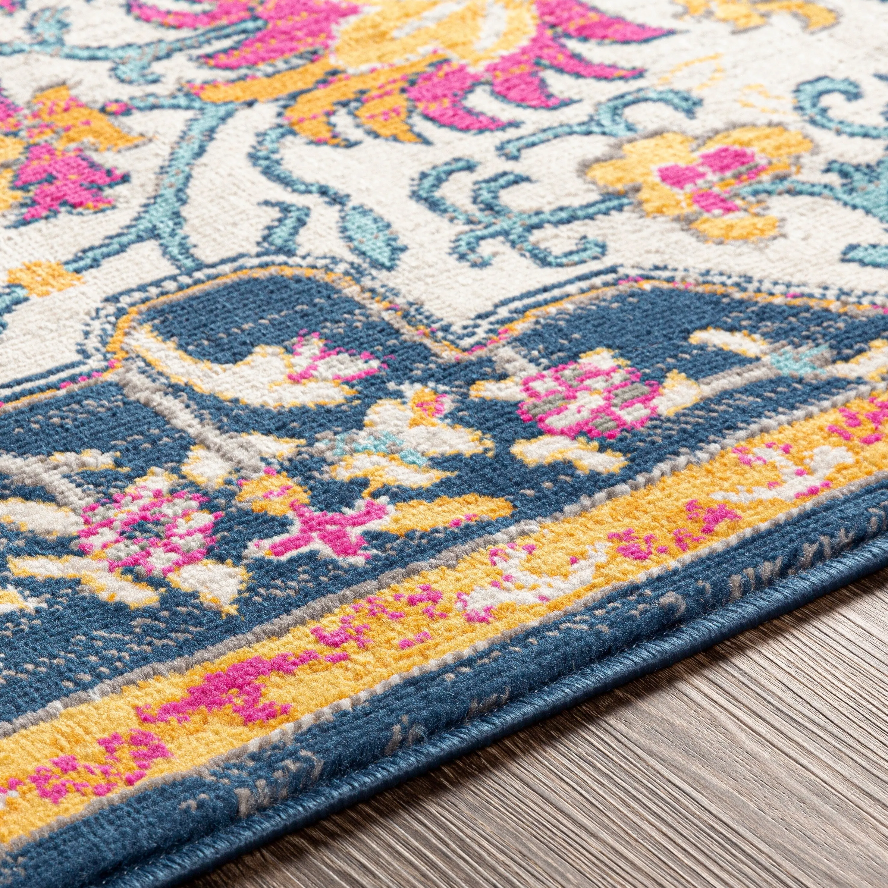 Livabliss Devonshire Distressed Boho Medallion Area Rug