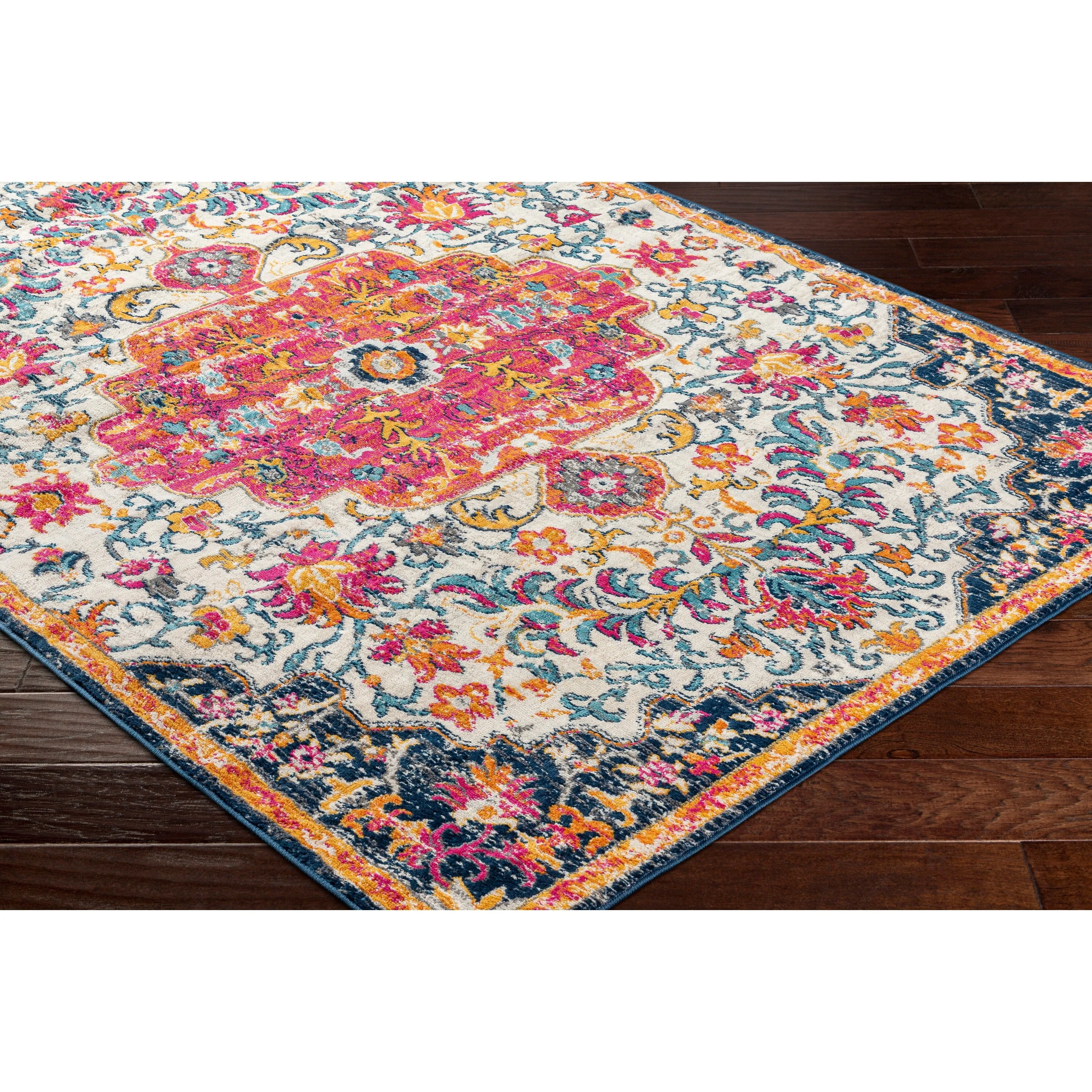 Livabliss Devonshire Distressed Boho Medallion Area Rug