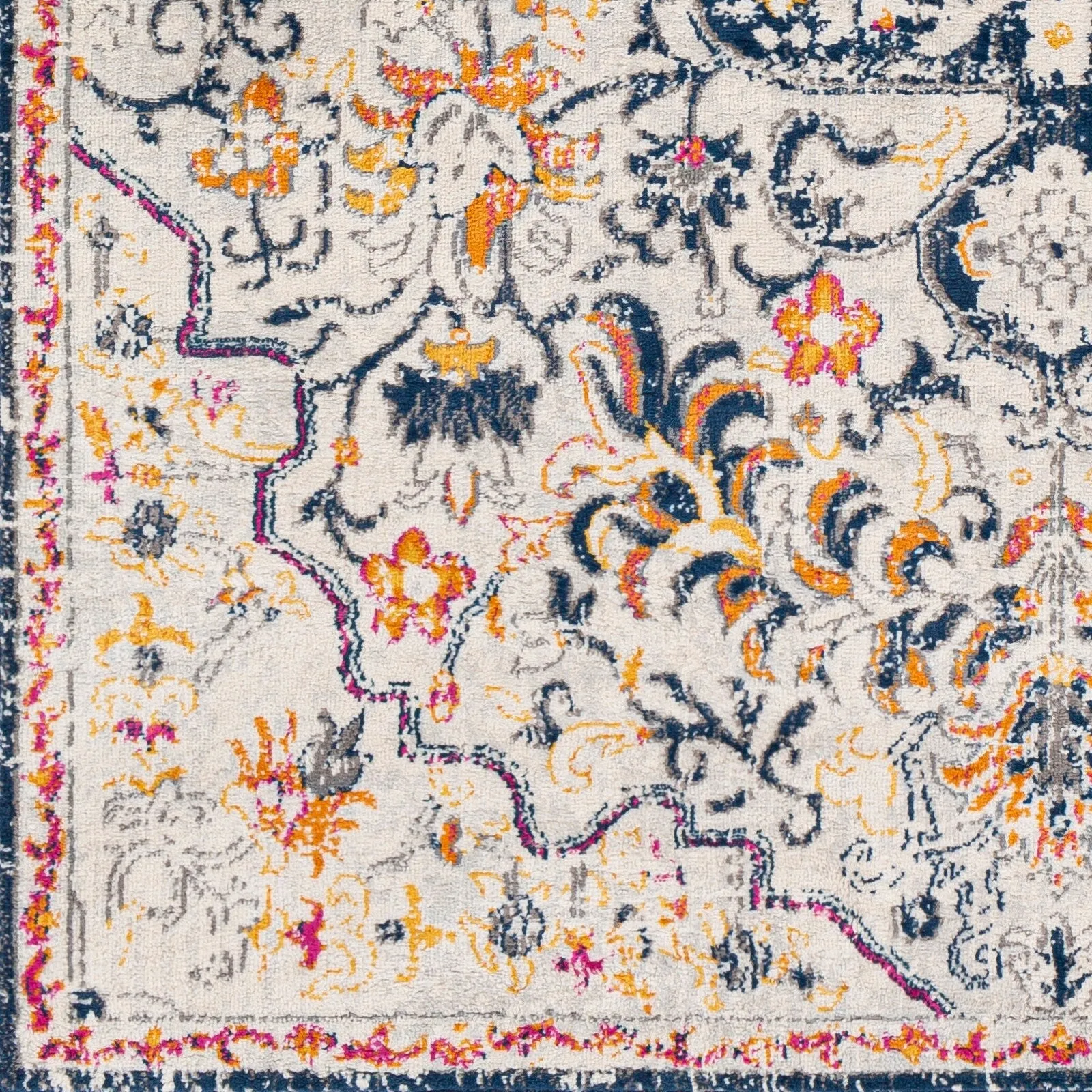 Livabliss Devonshire Distressed Boho Medallion Area Rug