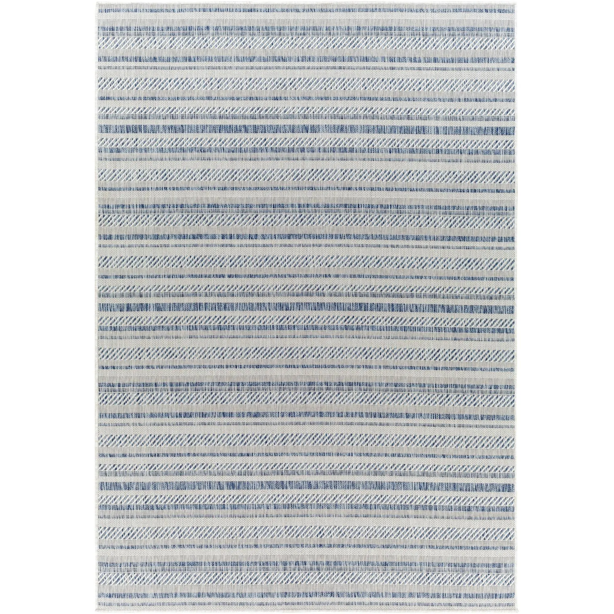 Livabliss Eagean Bohemian Stripe Outdoor Area Rug
