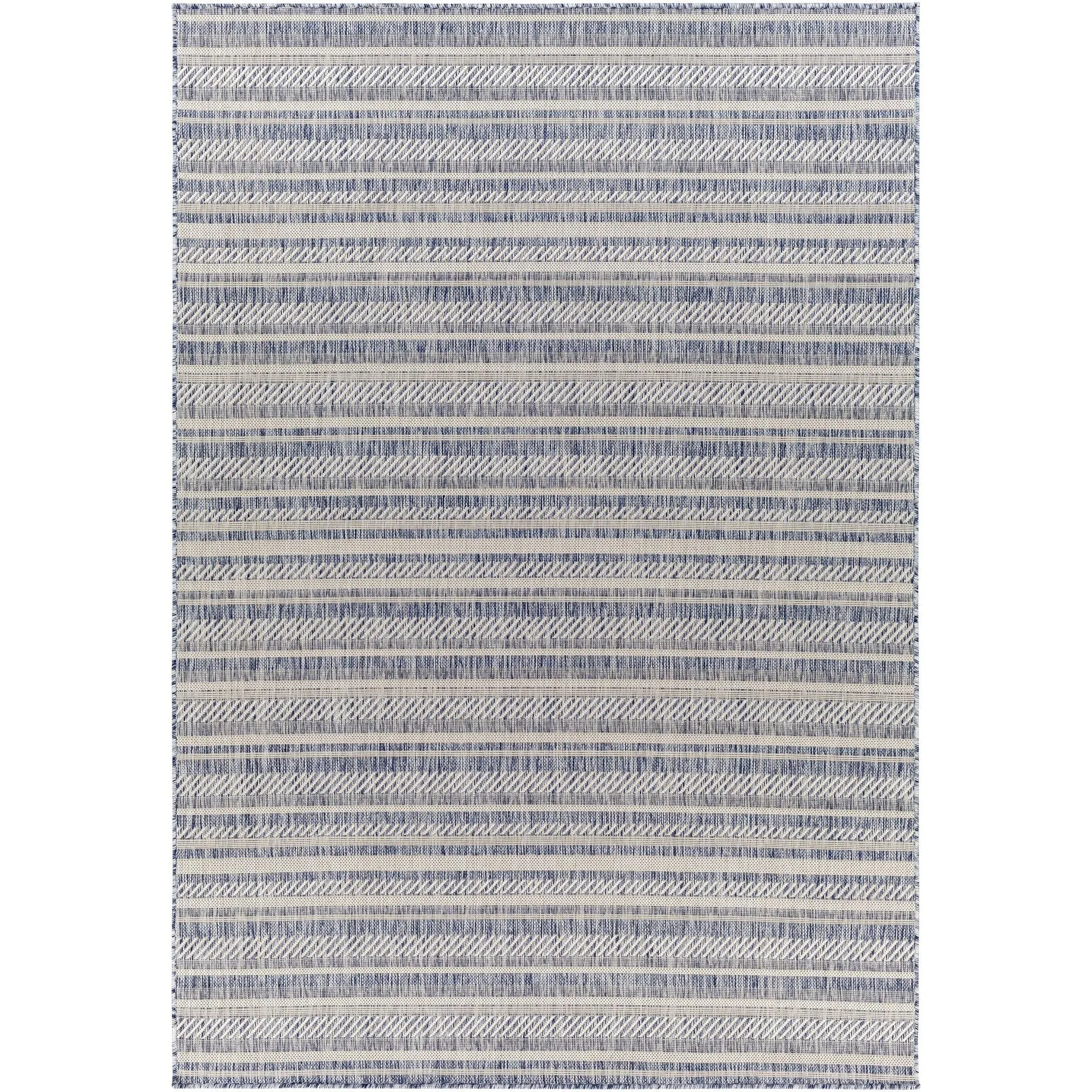 Livabliss Eagean Bohemian Stripe Outdoor Area Rug