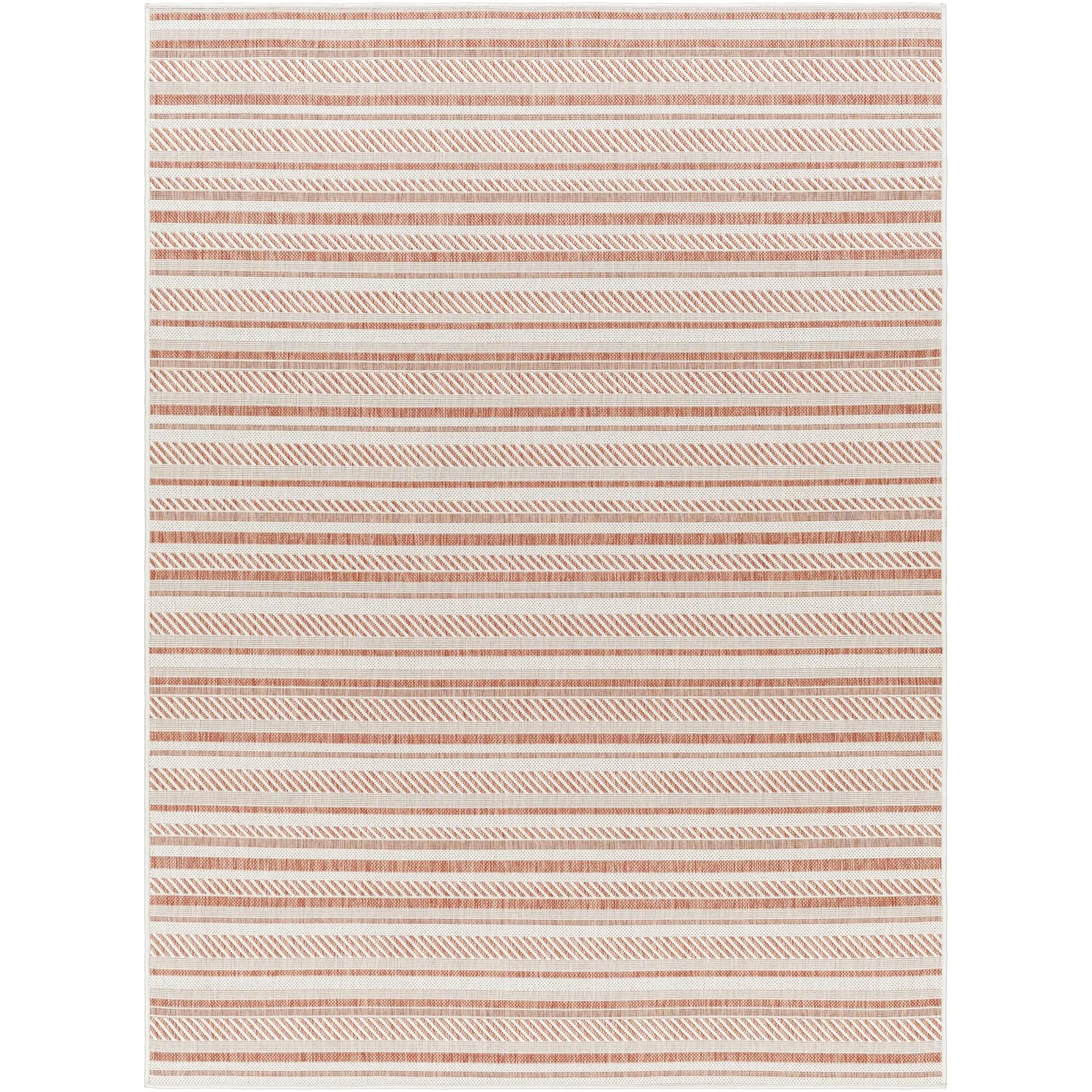 Livabliss Eagean Bohemian Stripe Outdoor Area Rug