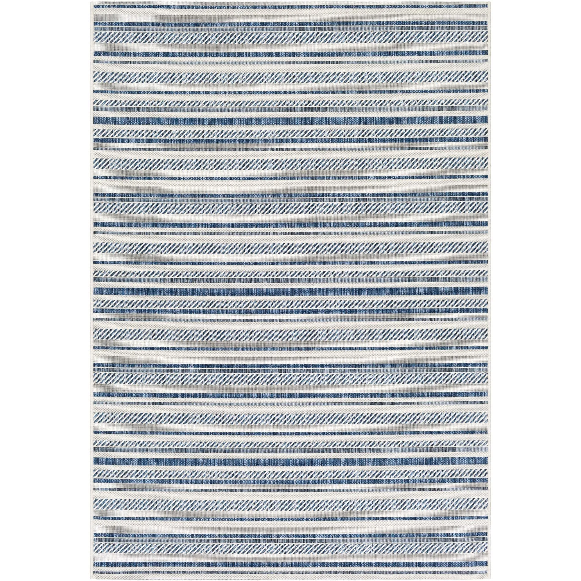 Livabliss Eagean Bohemian Stripe Outdoor Area Rug