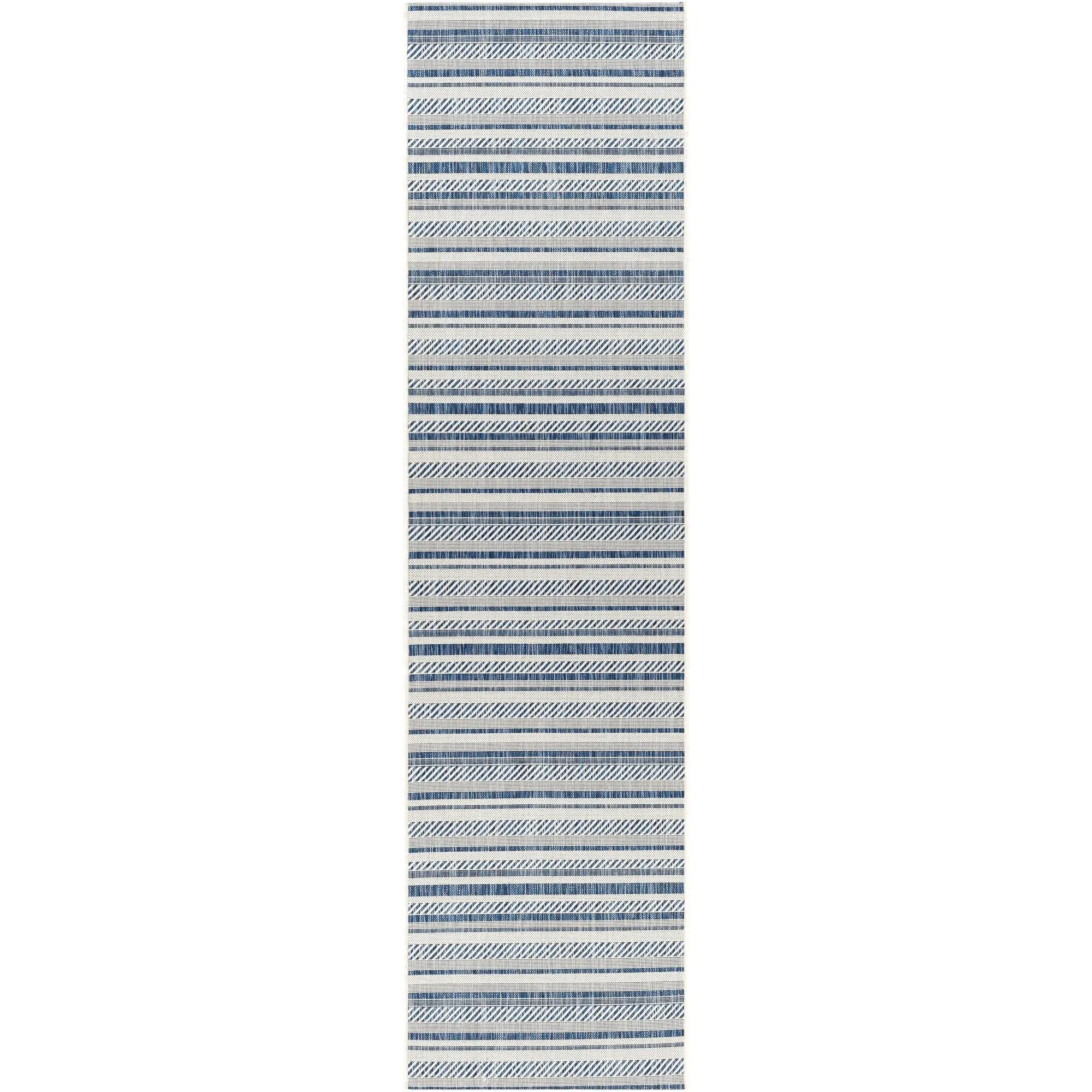 Livabliss Eagean Bohemian Stripe Outdoor Area Rug