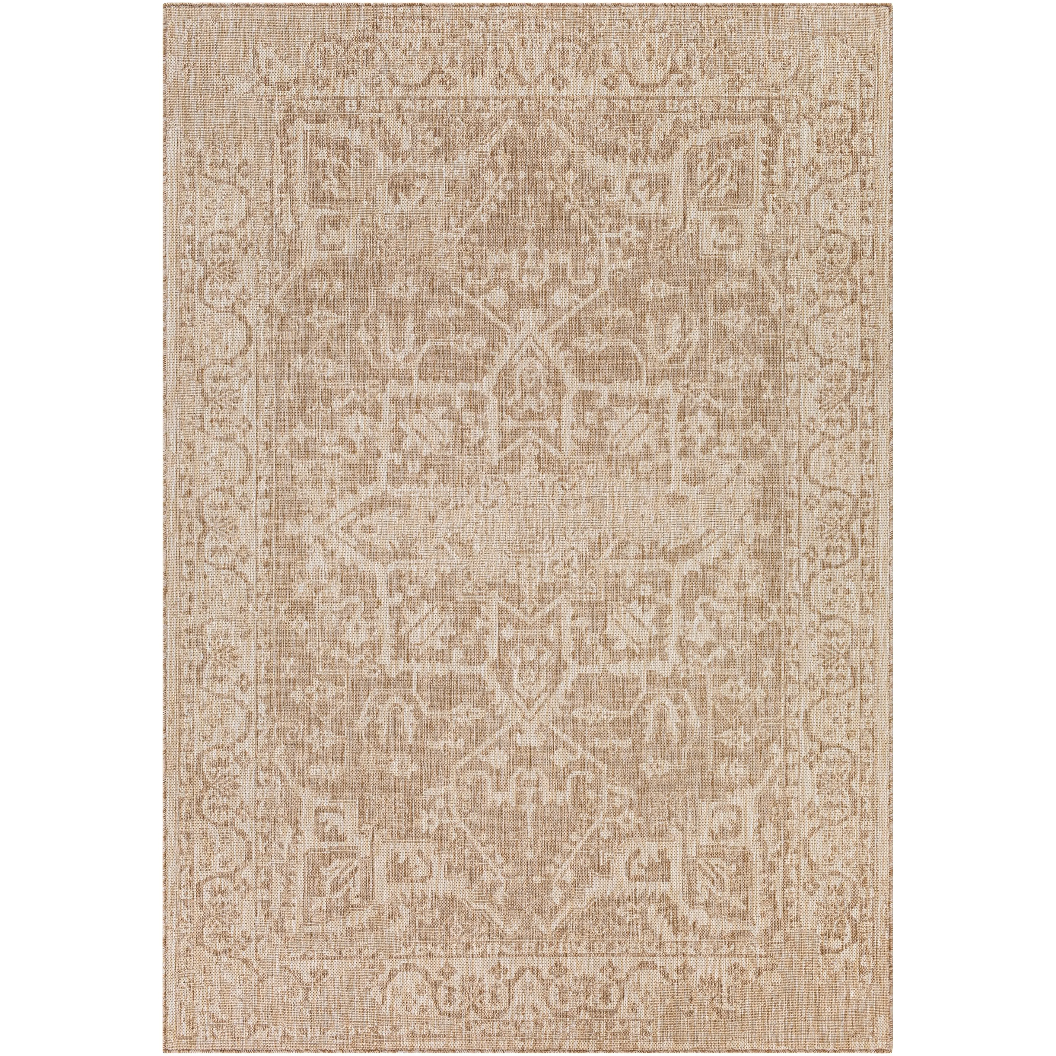 Livabliss Farrah Traditional Medallion Indoor/ Outdoor Area Rug