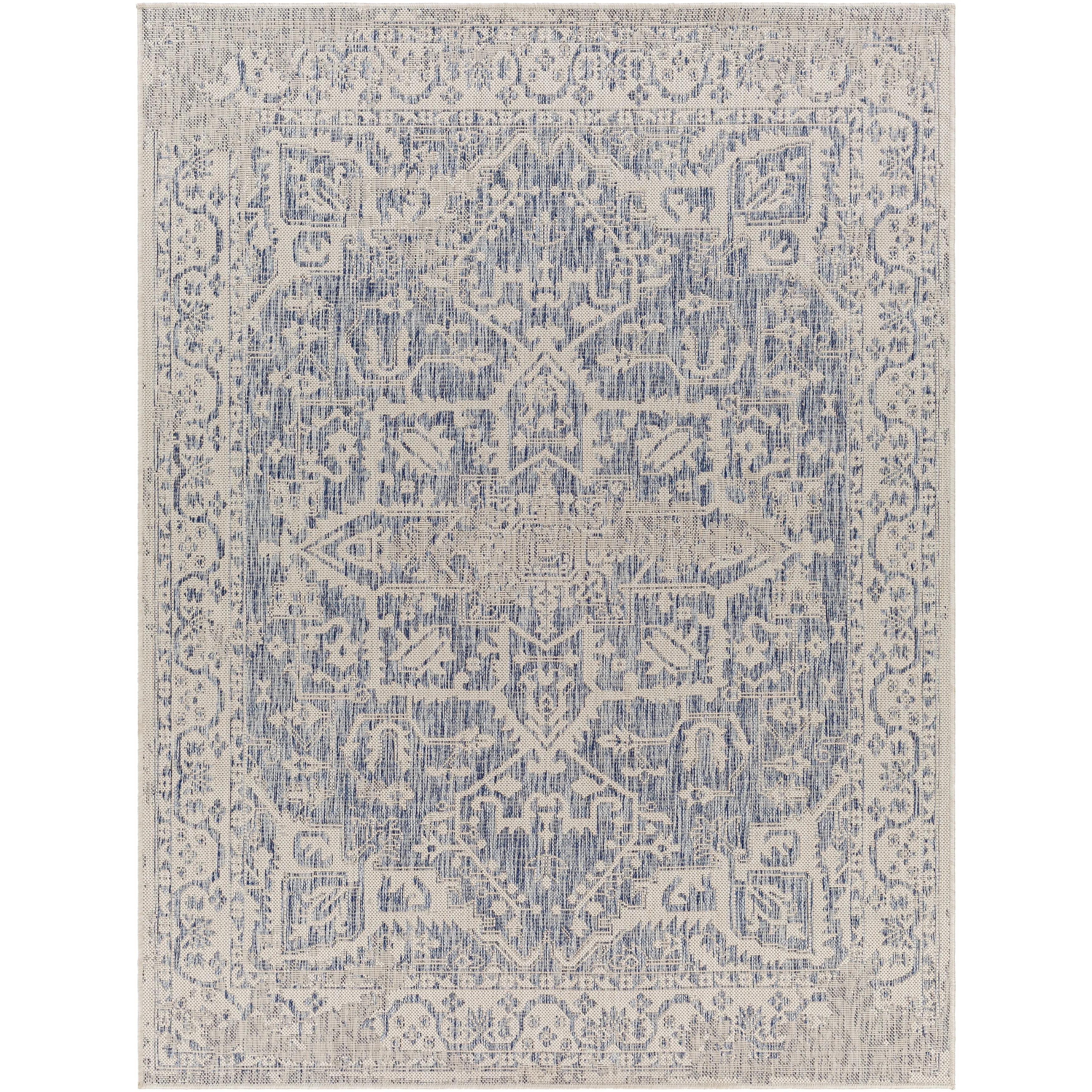 Livabliss Farrah Traditional Medallion Indoor/ Outdoor Area Rug