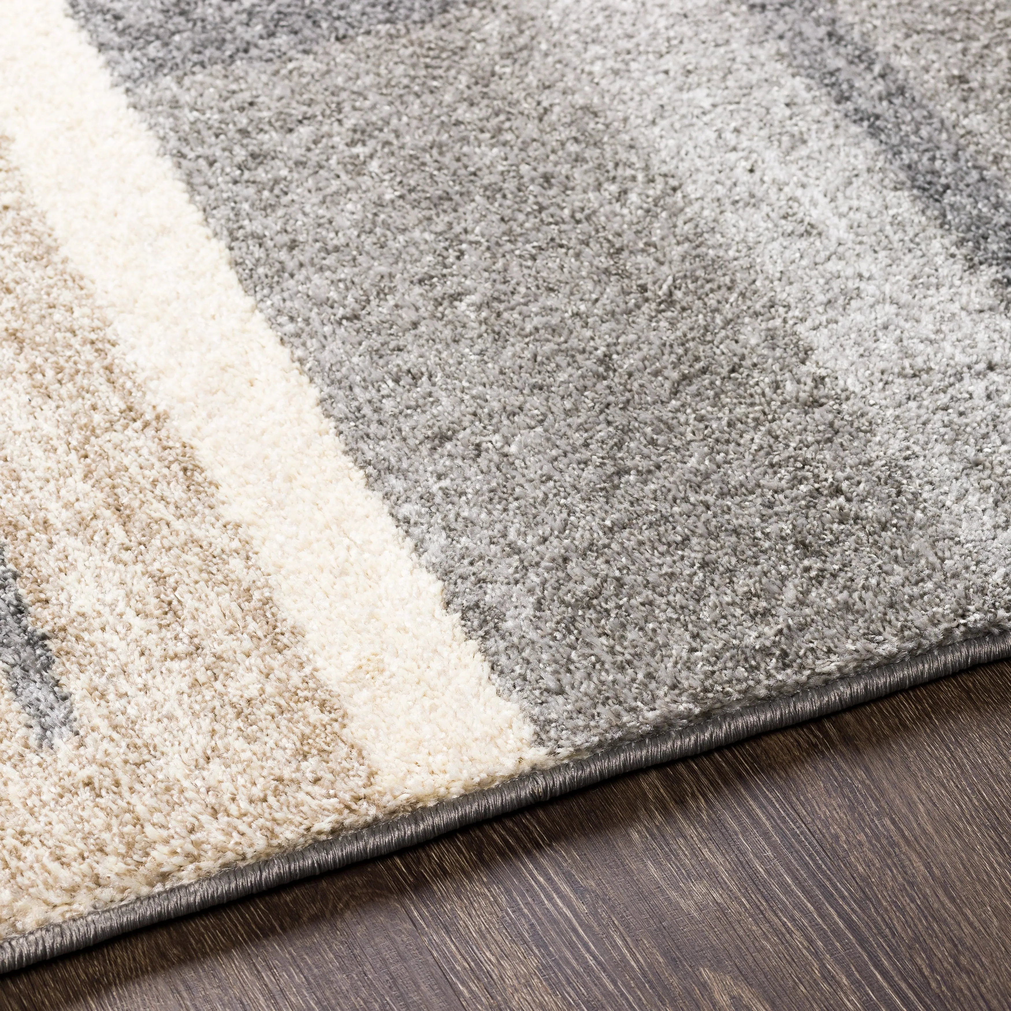Livabliss Gladys Geometric Beige/ Grey Area Rug - 5' x 7'6