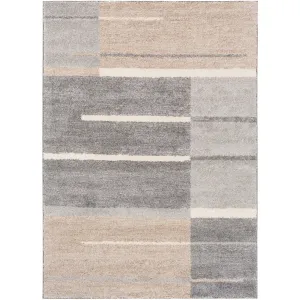 Livabliss Gladys Geometric Beige/ Grey Area Rug - 5' x 7'6