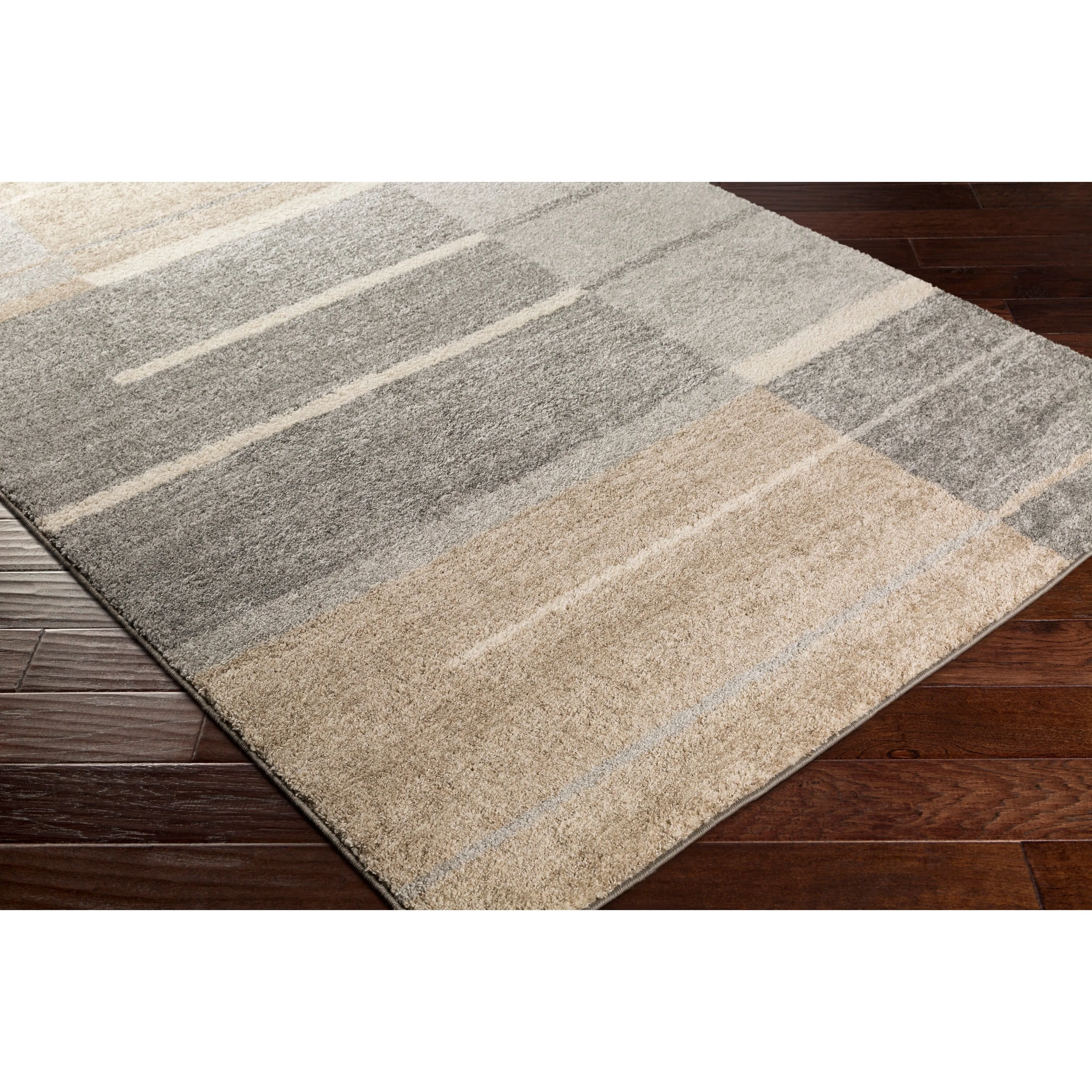 Livabliss Gladys Geometric Beige/ Grey Area Rug - 5' x 7'6
