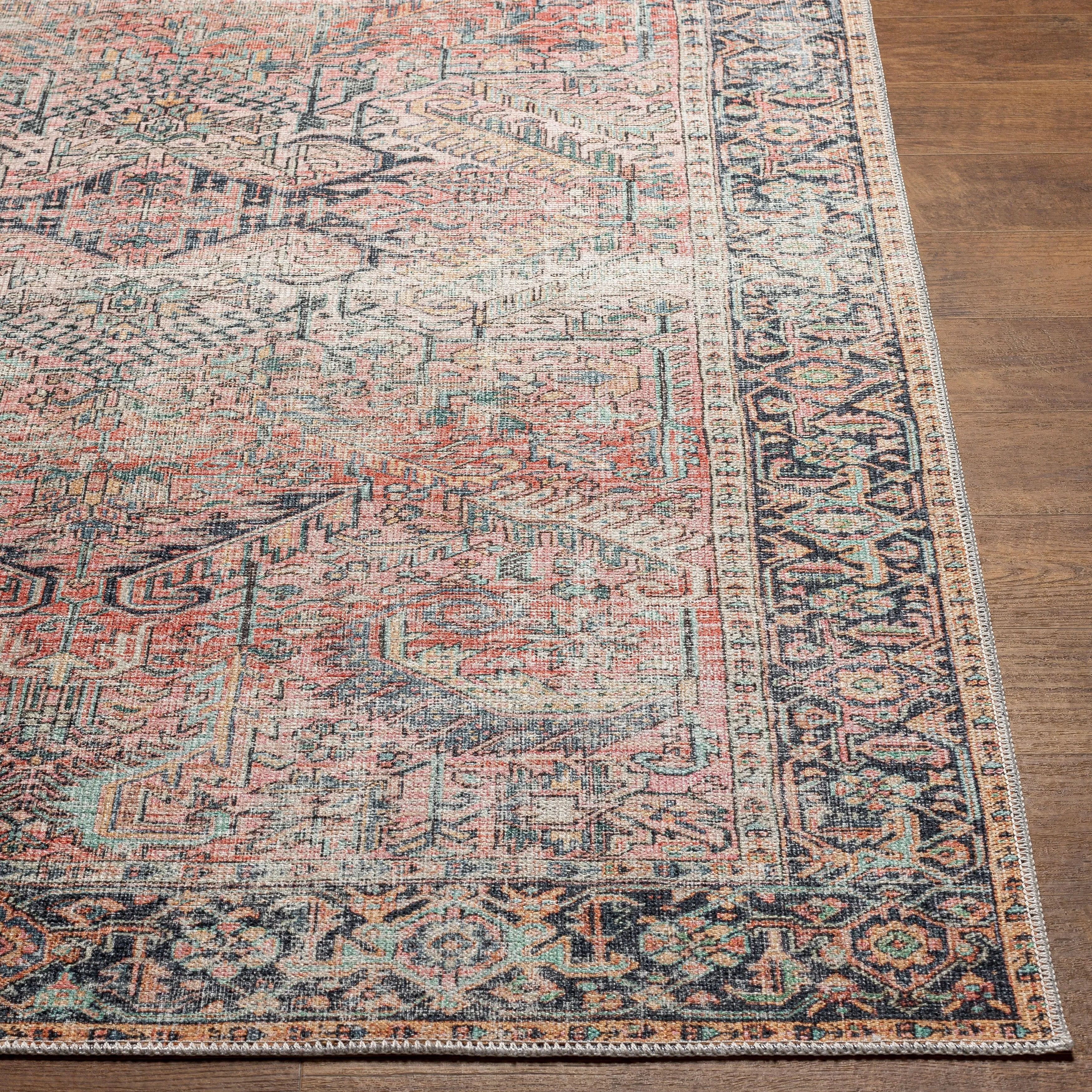 Livabliss Idir Traditional Medallion Machine Washable Area Rug
