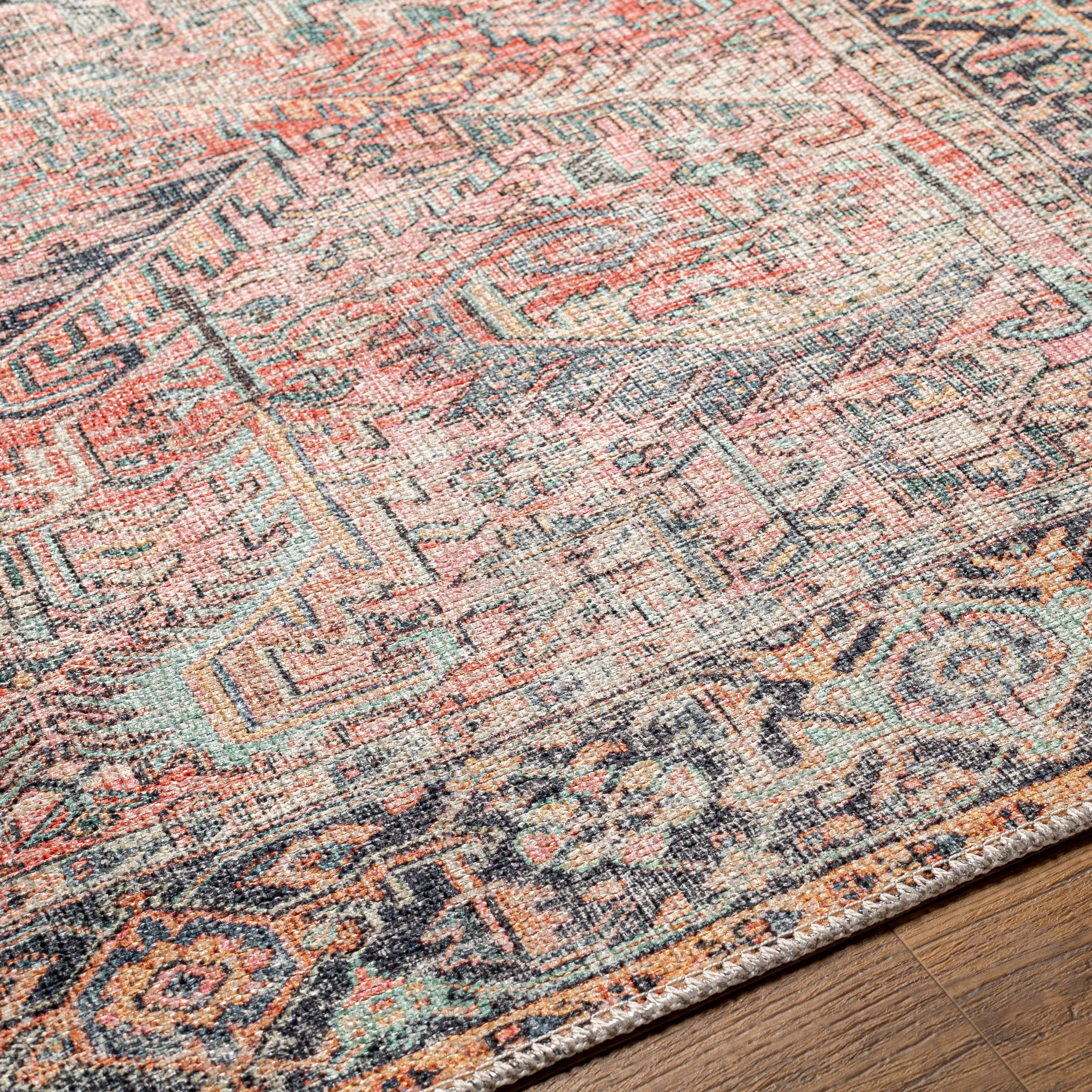 Livabliss Idir Traditional Medallion Machine Washable Area Rug