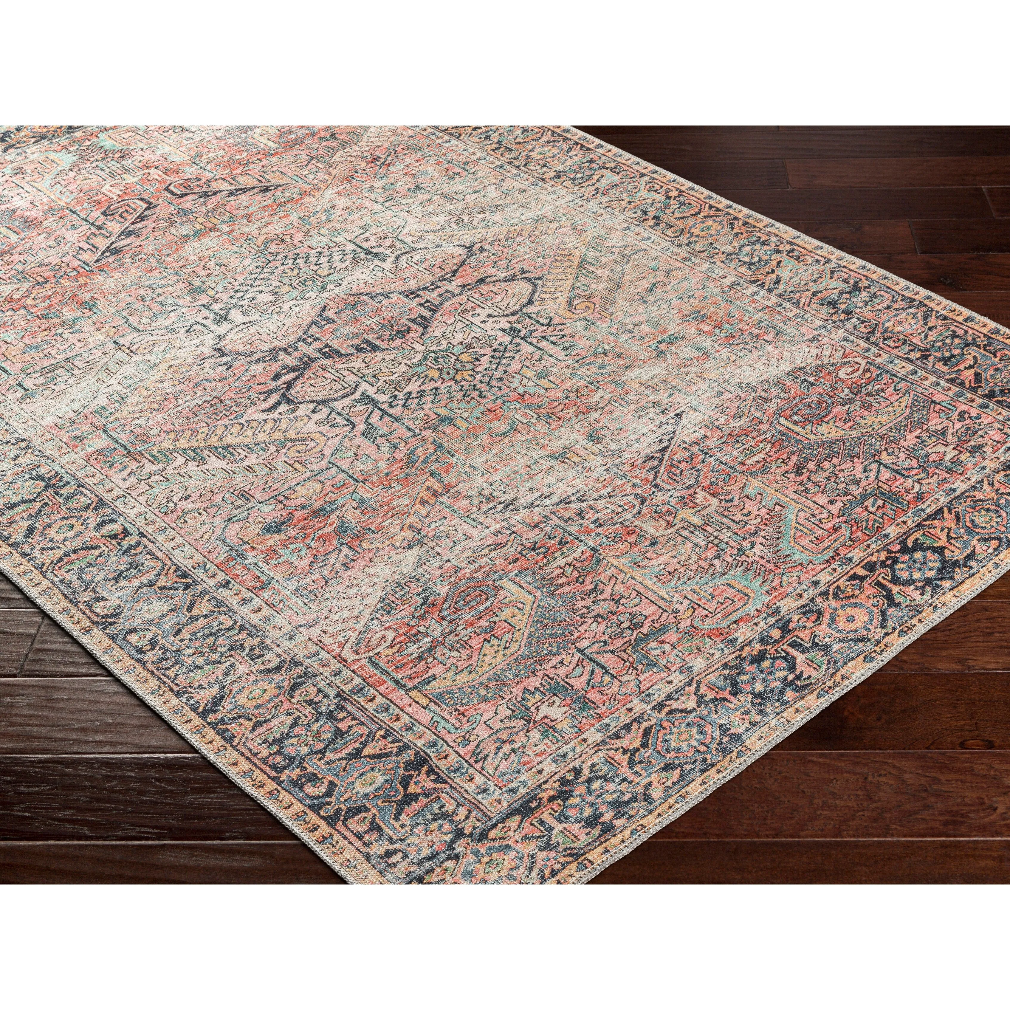 Livabliss Idir Traditional Medallion Machine Washable Area Rug