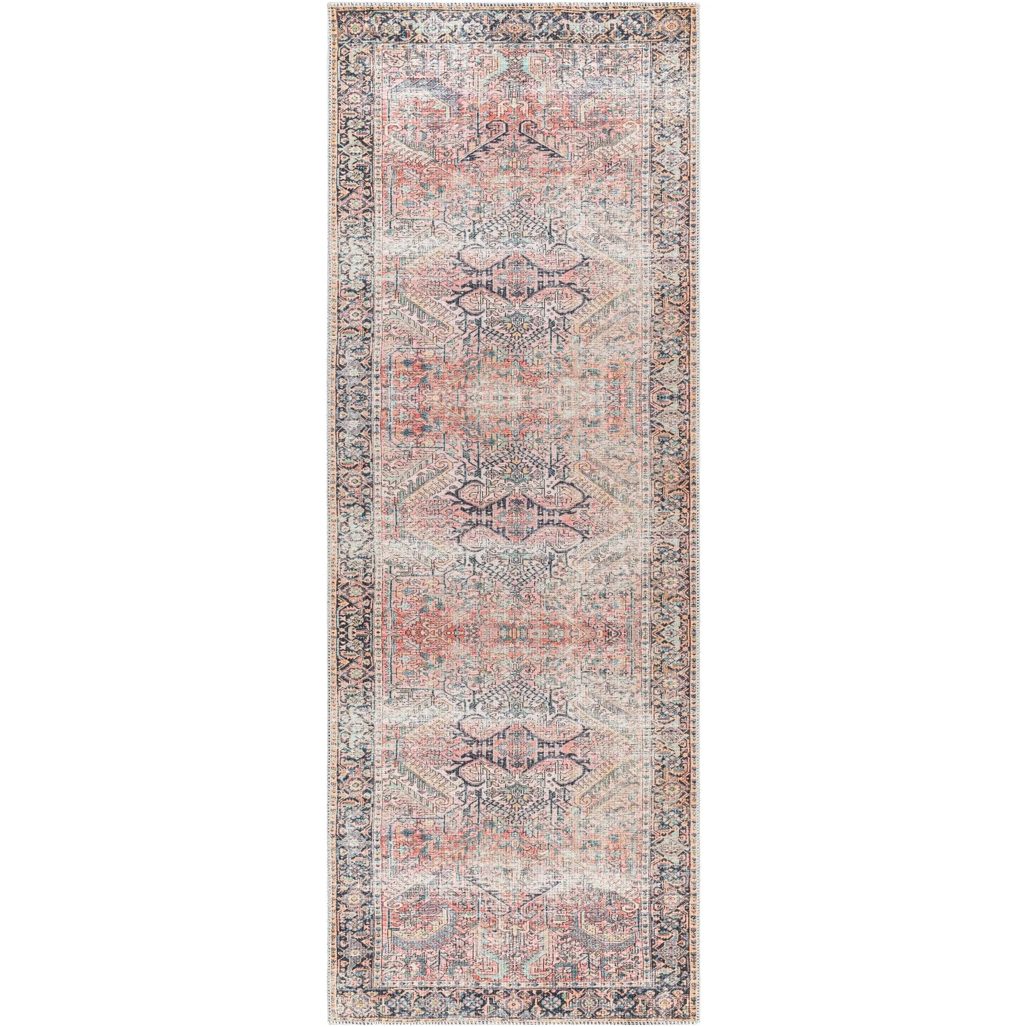 Livabliss Idir Traditional Medallion Machine Washable Area Rug