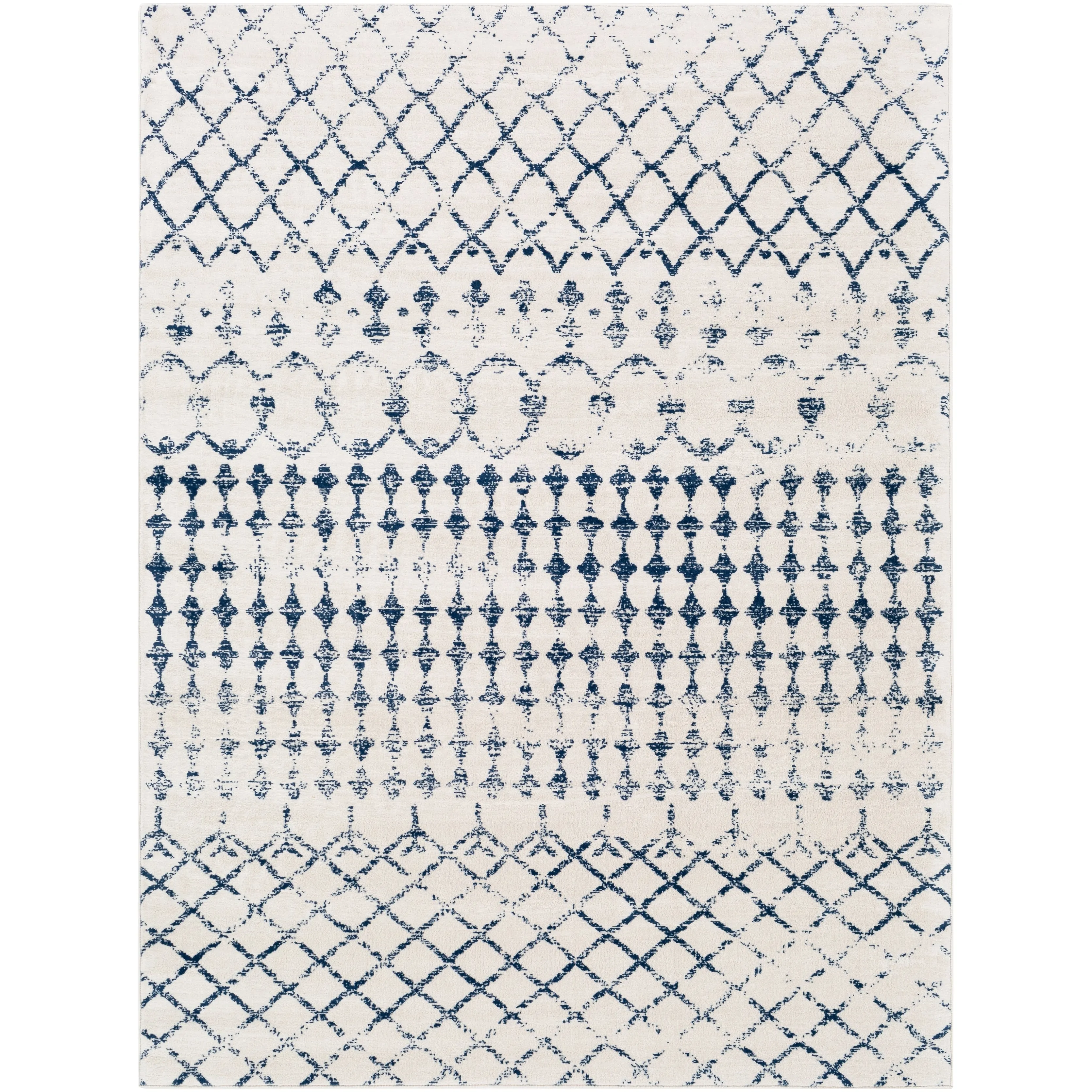 Livabliss Igor Distressed Moroccan Trellis Area Rug