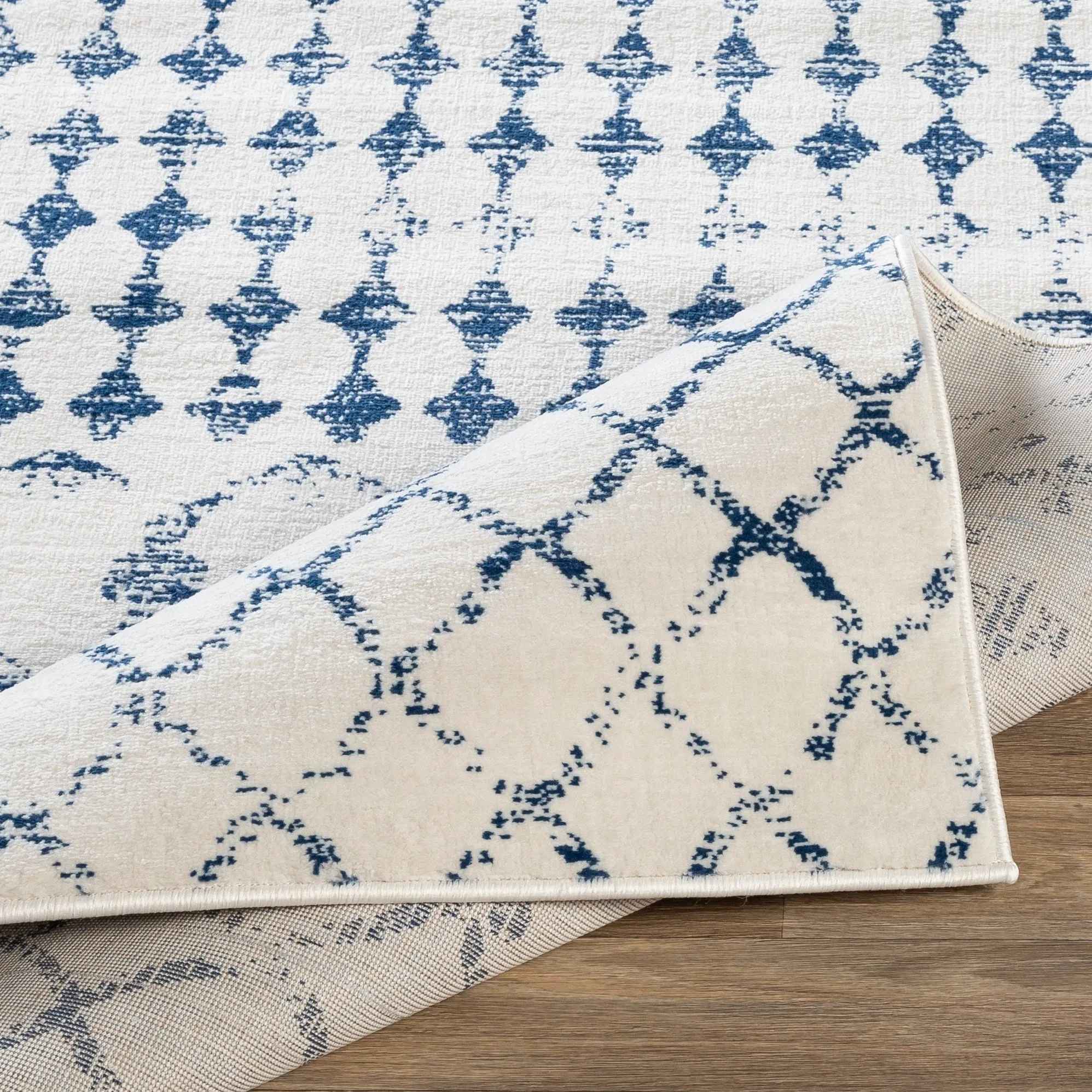Livabliss Igor Distressed Moroccan Trellis Area Rug
