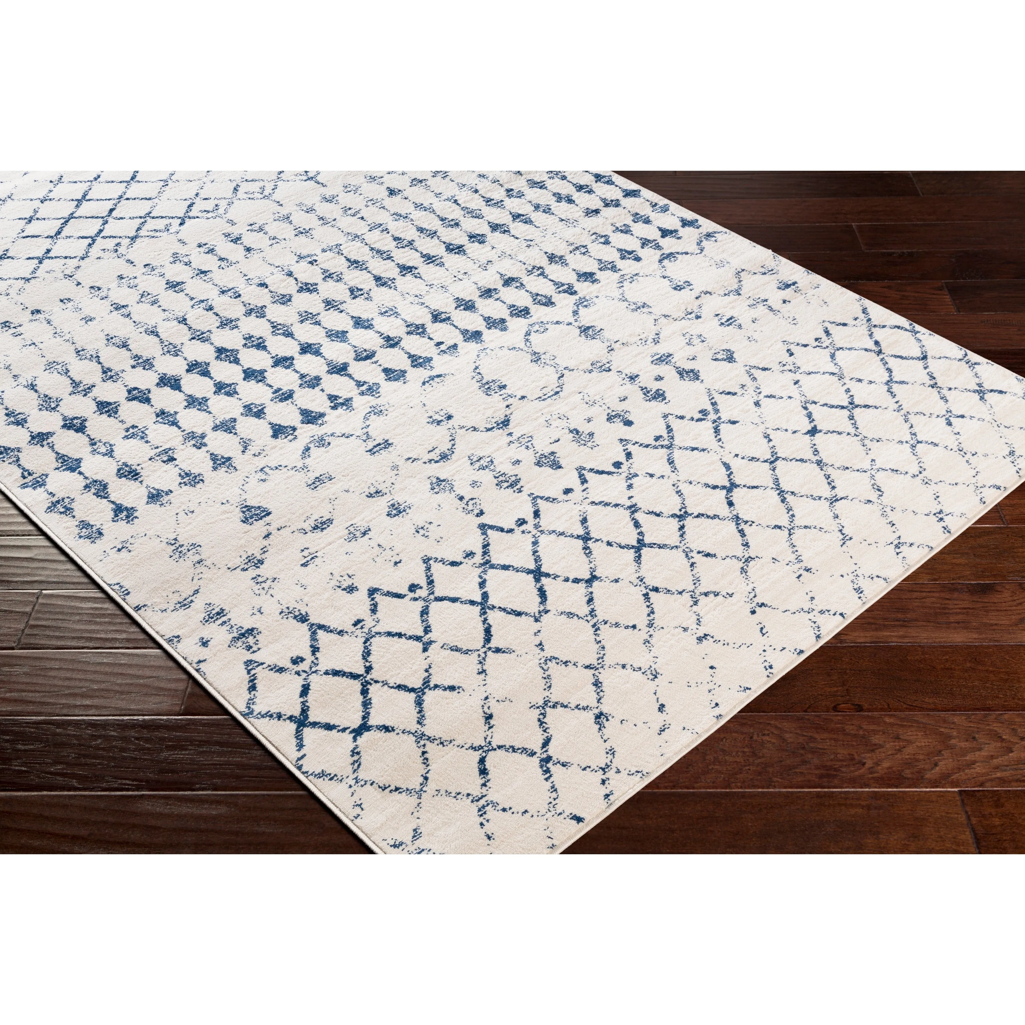 Livabliss Igor Distressed Moroccan Trellis Area Rug