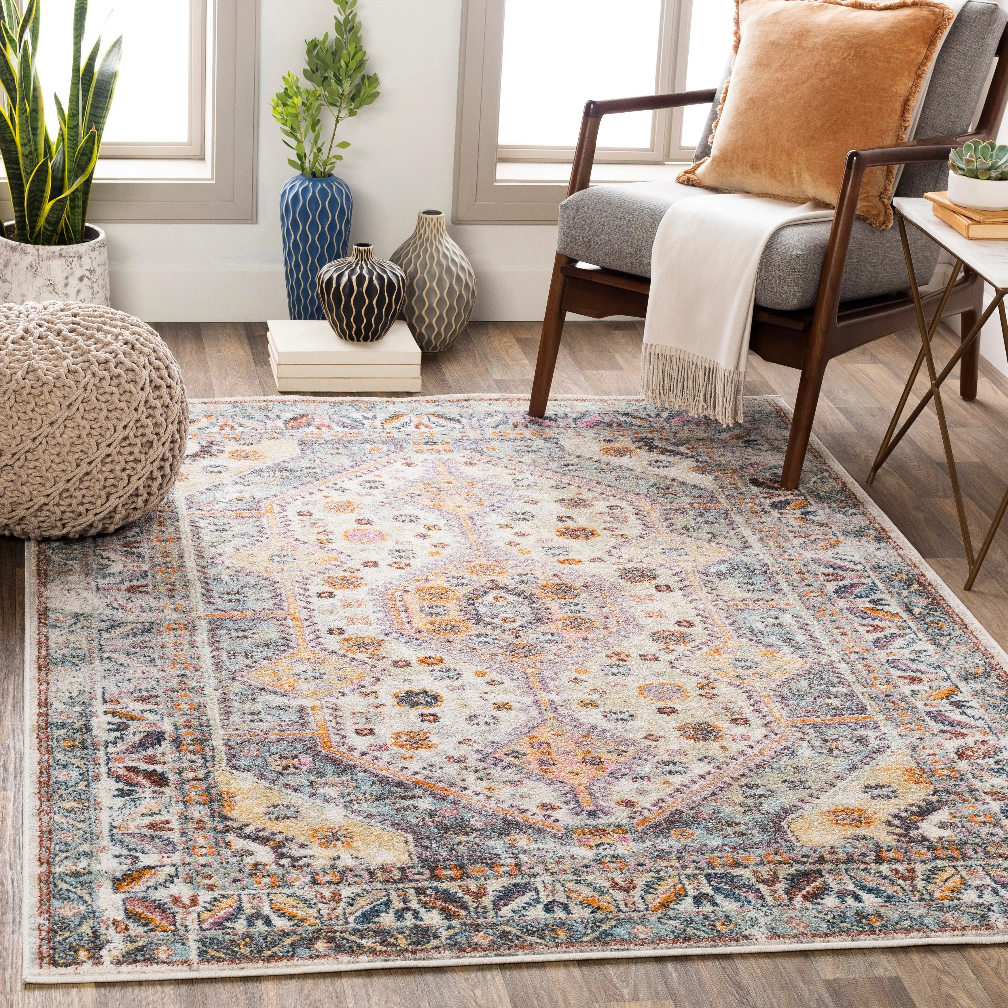 Livabliss Imelda Southwestern Medallion Area Rug