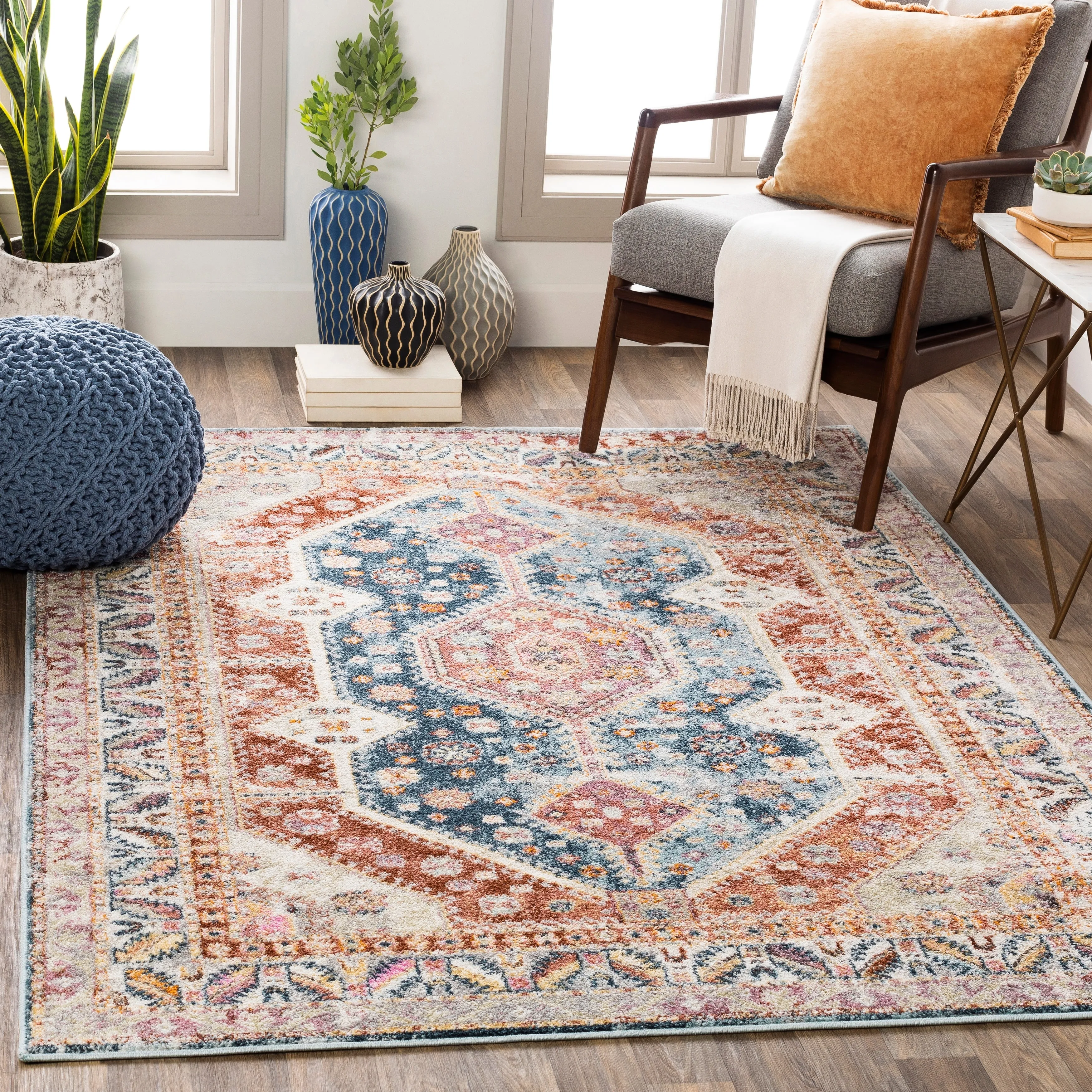 Livabliss Imelda Southwestern Medallion Area Rug
