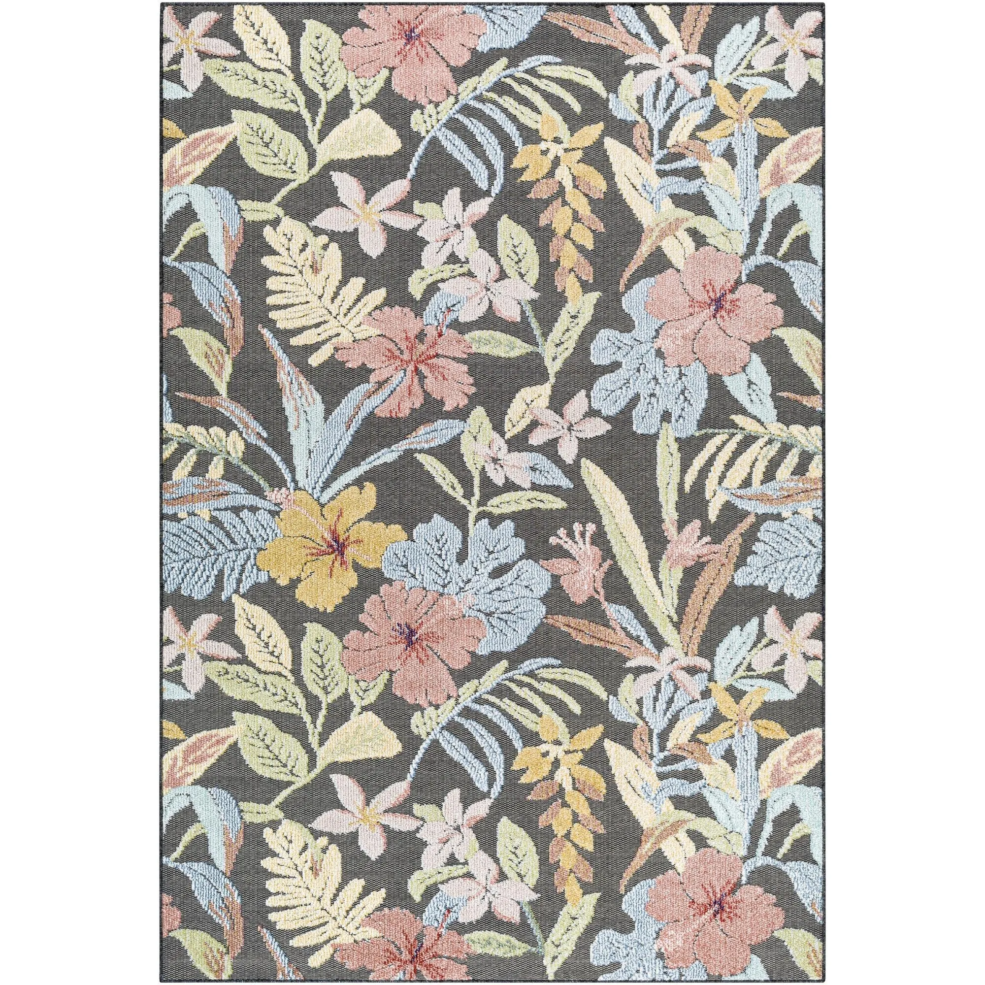 Livabliss Lakeside Coastal Floral and Botanical Area Rug