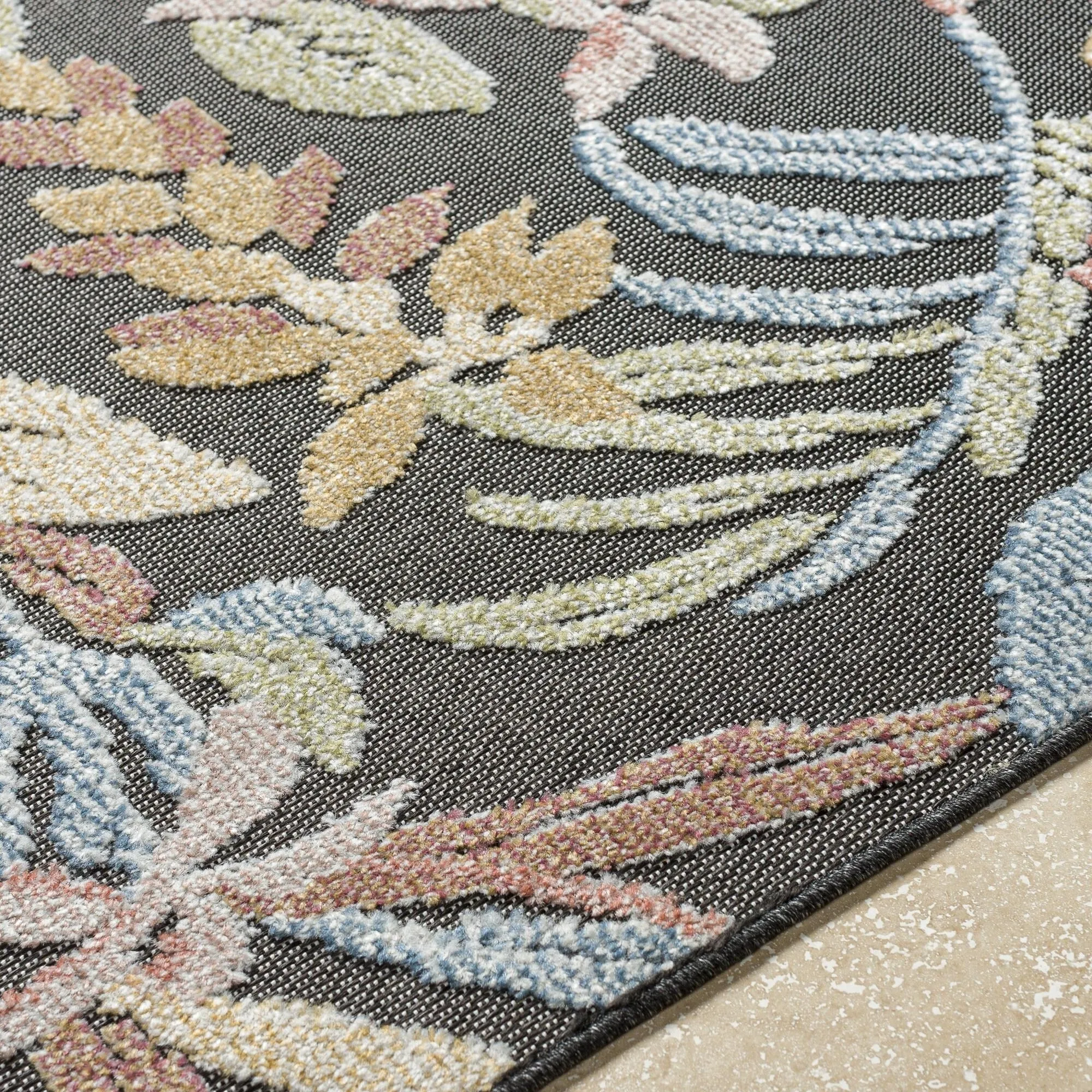 Livabliss Lakeside Coastal Floral and Botanical Area Rug