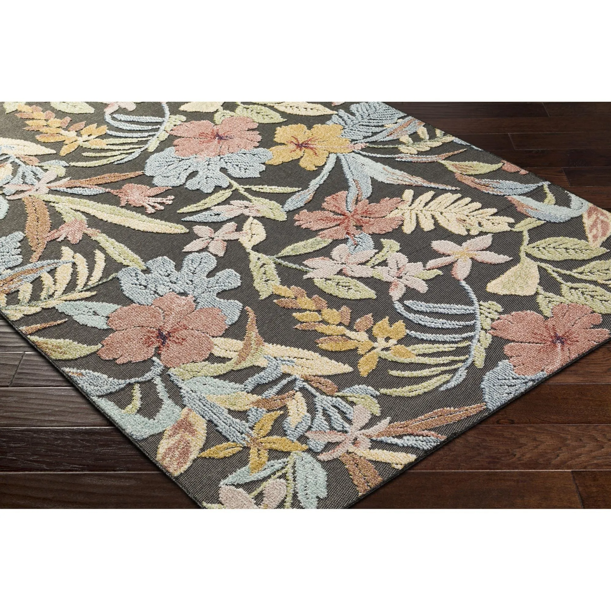 Livabliss Lakeside Coastal Floral and Botanical Area Rug