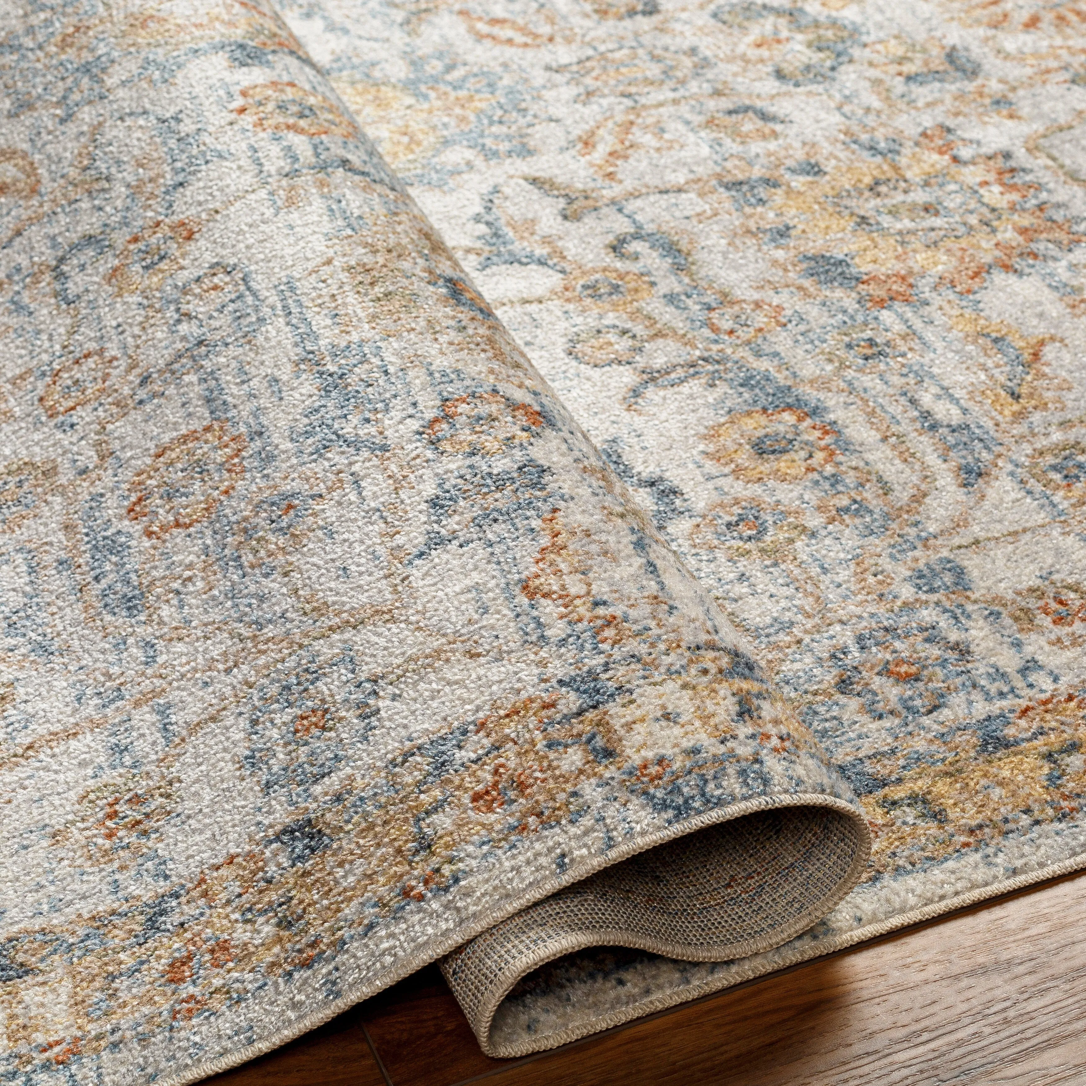 Livabliss Lillian Machine Washable Floral Transitional Area Rug