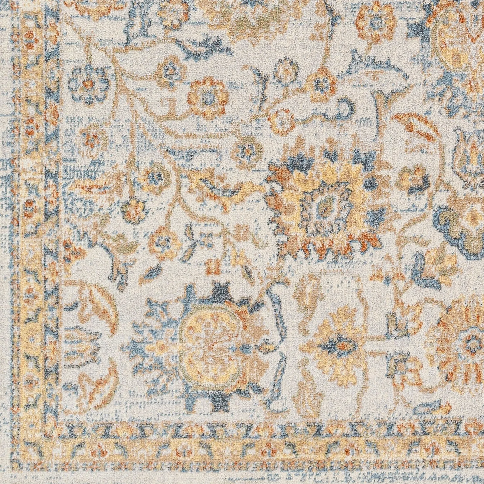 Livabliss Lillian Machine Washable Floral Transitional Area Rug