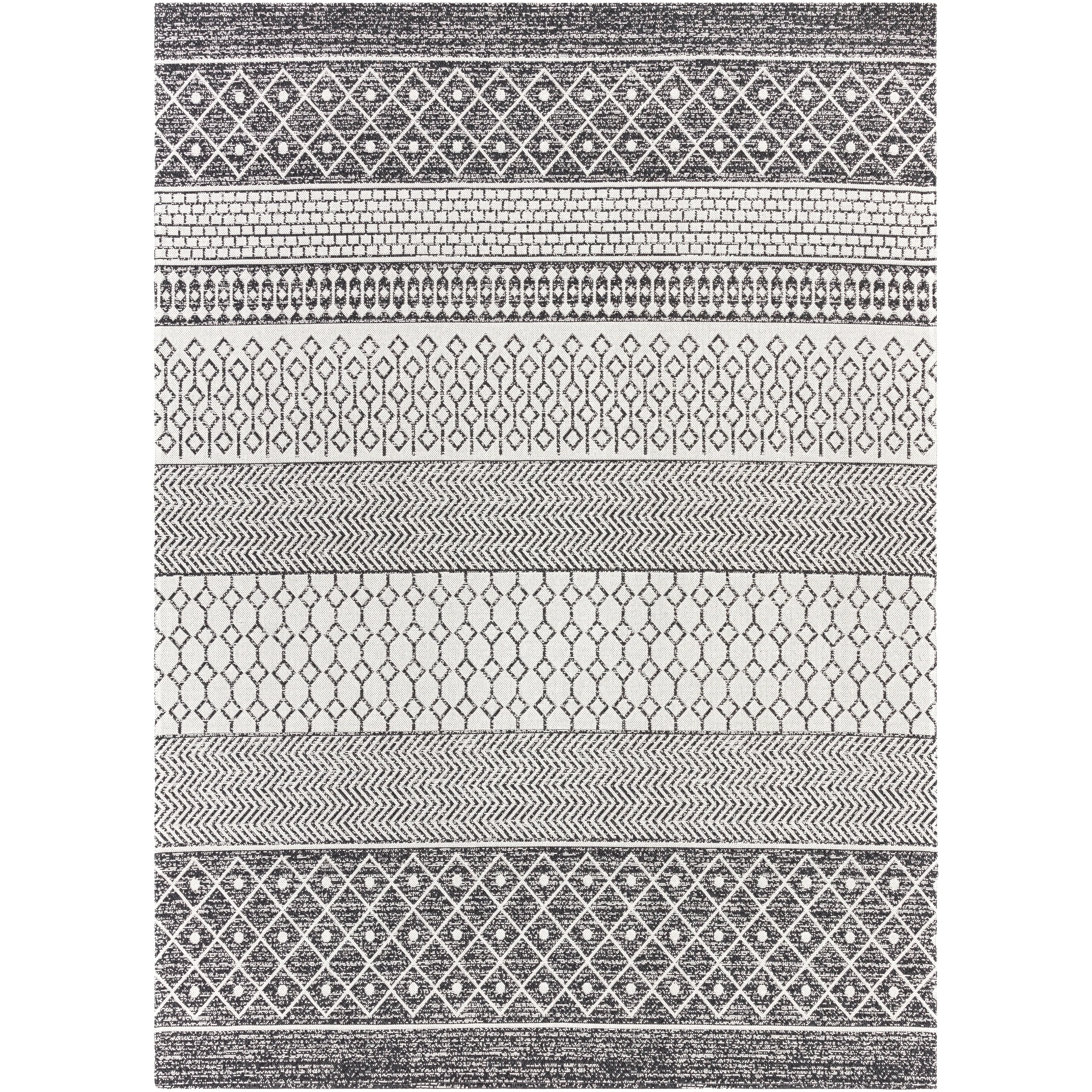 Livabliss Marbrey Moroccan Stripe Cotton Area Rug