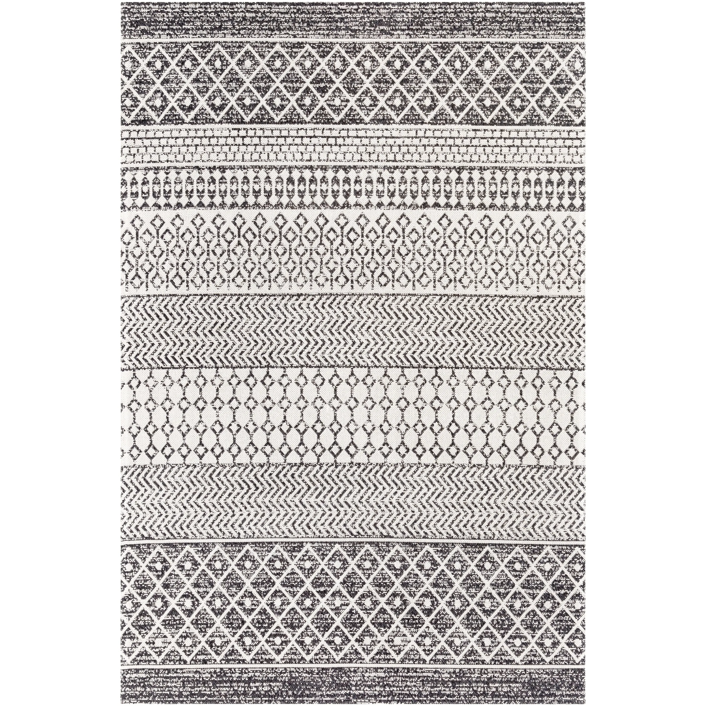 Livabliss Marbrey Moroccan Stripe Cotton Area Rug