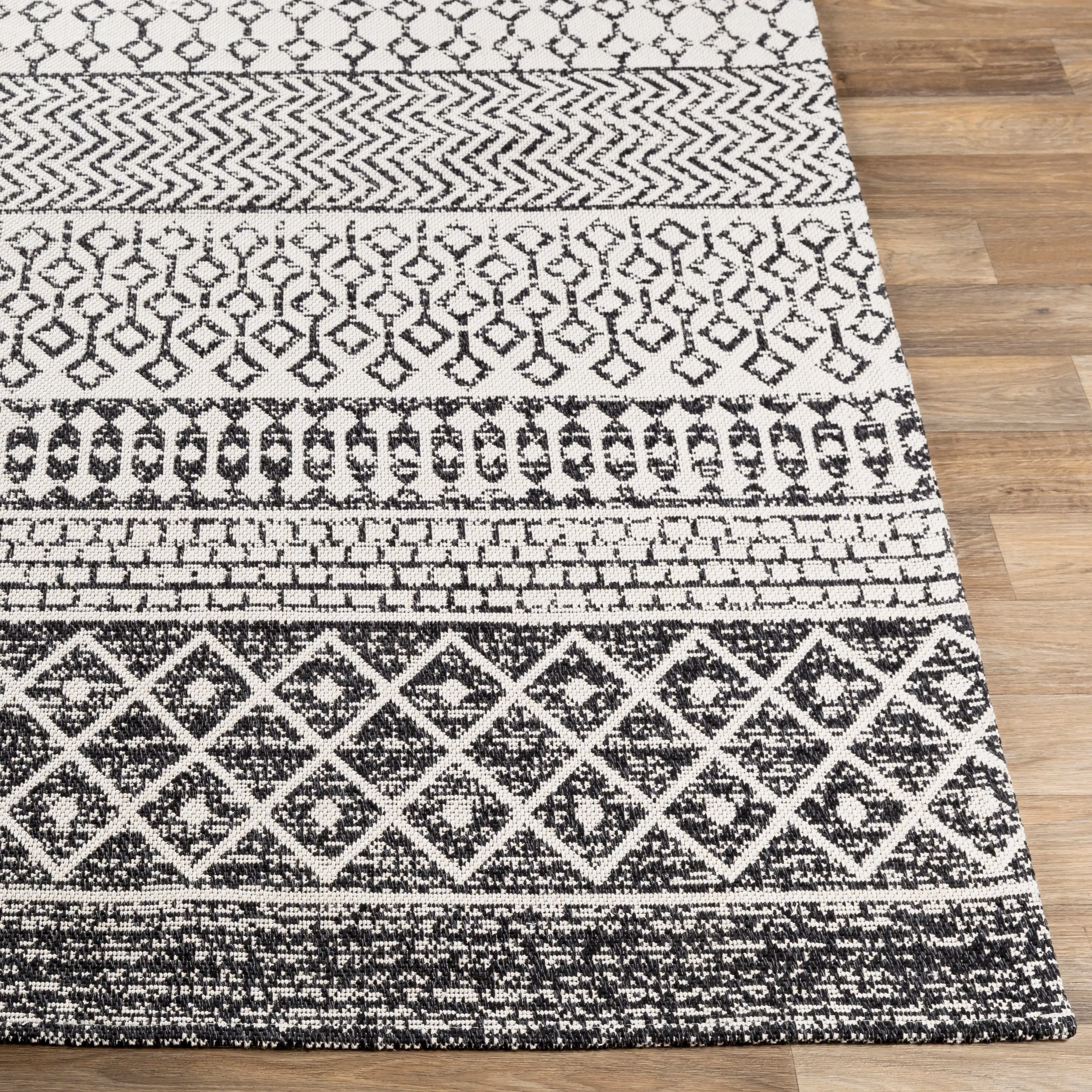 Livabliss Marbrey Moroccan Stripe Cotton Area Rug